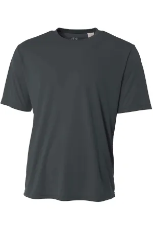 A4 Jugend Performance Feuchtigkeitstransportierendes Kurzarm-Crewneck-T-Shirt - Graugrau