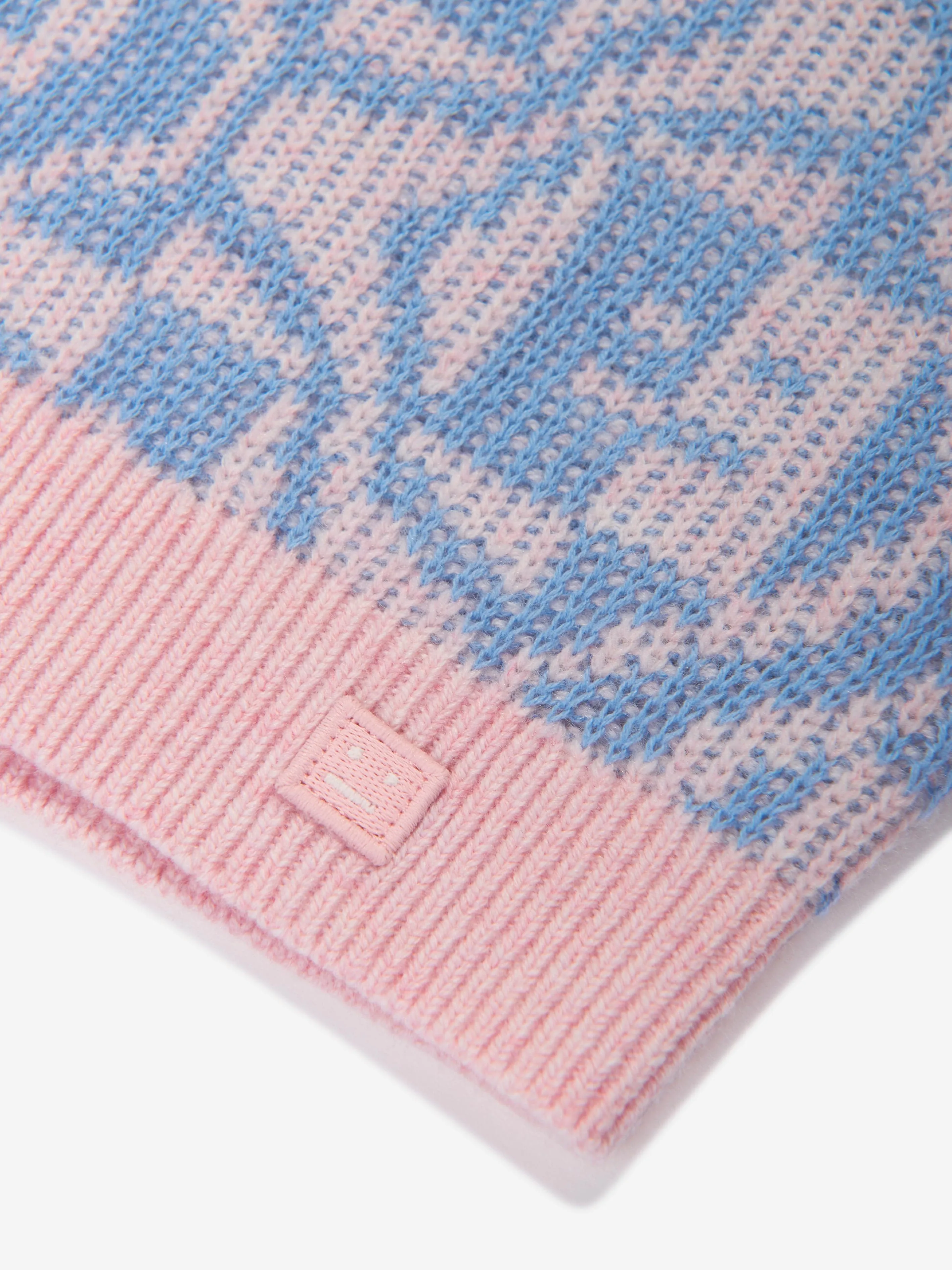 Acne Studios Kinder Woll-Gesichtspullover in Mehrfarben