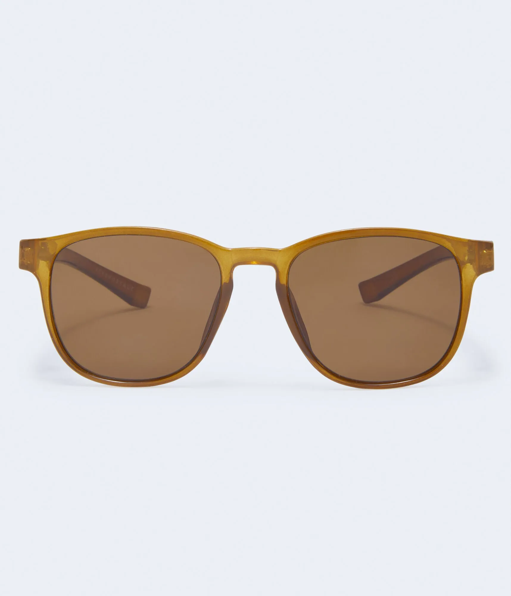 Aeropostale Herren Sonnenbrille mit glänzender runder Sportform - Gelb - Einheitsgröße - Kunststoff - Teen Fashion & Bekleidung Butterscotch Aeropostale
