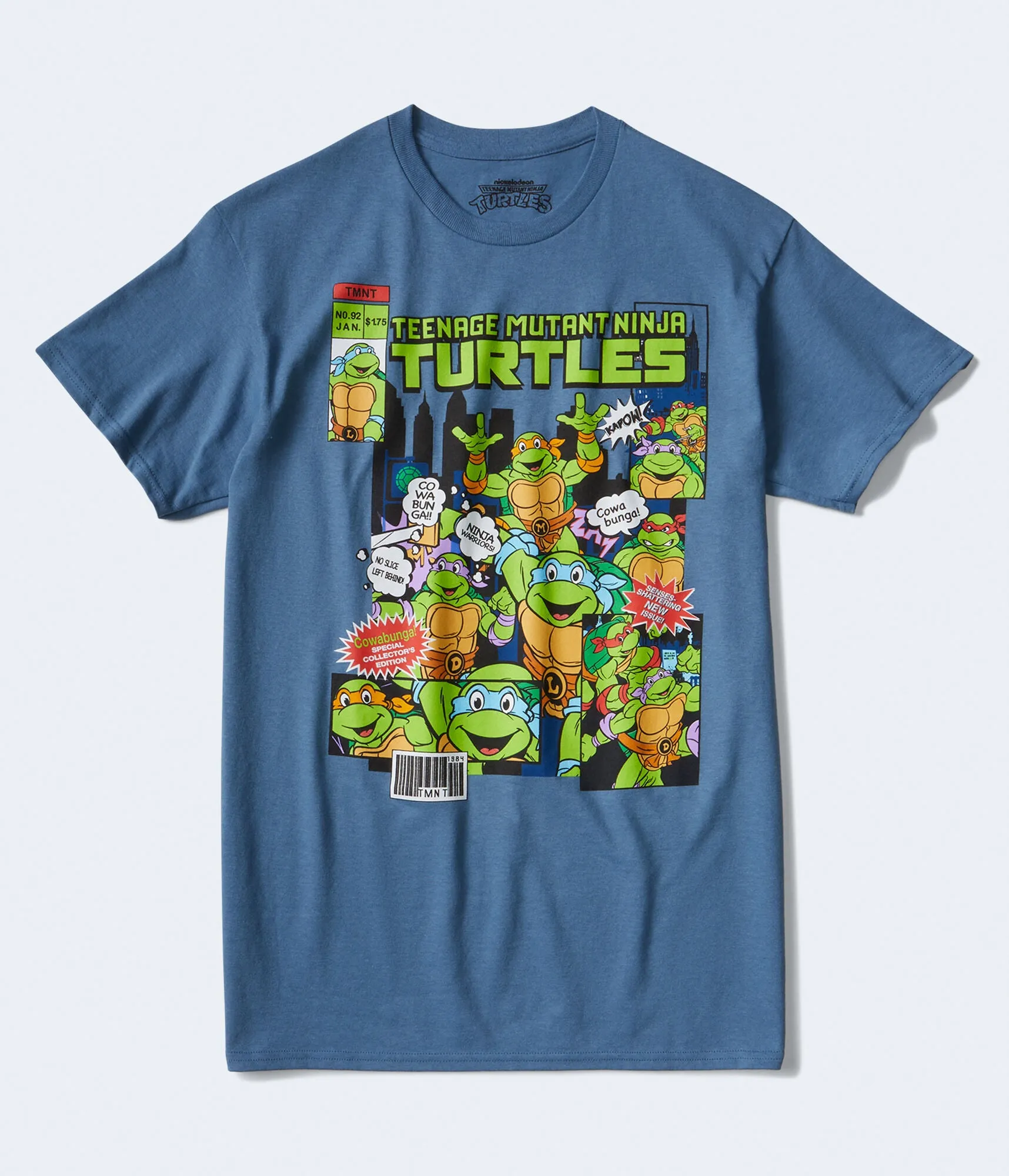 Aeropostale Herren Teenage Mutant Ninja Turtles Grafik-T-Shirt - - Größe XL - Baumwolle - Jugendmode & Bekleidung Blau Aeropostale