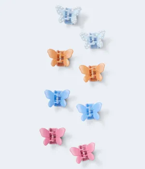 Aeropostale Damen Matt-Schmetterling Krallenhaarclip 8er-Pack - -farbig - Größe Einheitsgröße - Baumwolle - Teen-Mode & Bekleidung Multi Aeropostale