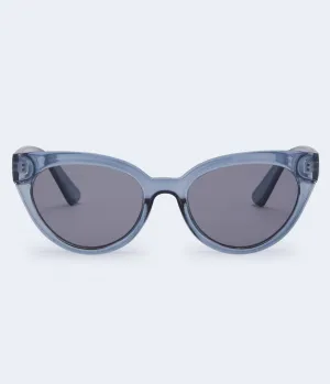 Aeropostale Damen Übergroße Cateye-Sonnenbrille - Größe Einheitsgröße - Kunststoff - Teen Mode & Bekleidung Blau Aeropostale