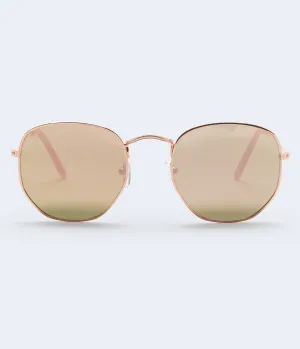 Aeropostale Damen Sonnenbrille mit abgerundeter geometrischer Form - farbig - Einheitsgröße - Kunststoff - Teen Fashion & Bekleidung Multi Aeropostale