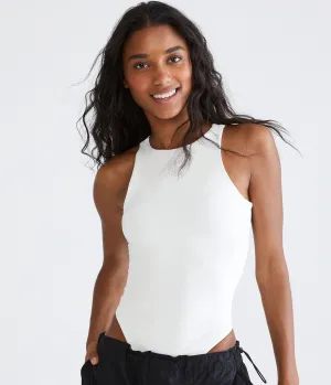 Aeropostale Damen 'Seriously Soft' Tank-Bodysuit - Weiß - Größe M - Nylon - Teen-Mode & Kleidung Creme Aeropostale