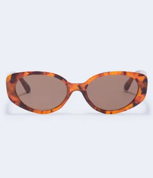 Aeropostale Damen Kleine Ovale Sonnenbrille - Hellbraun - Größe Einheitsgröße - Metall - Teen Mode & Bekleidung Tort Aeropostale