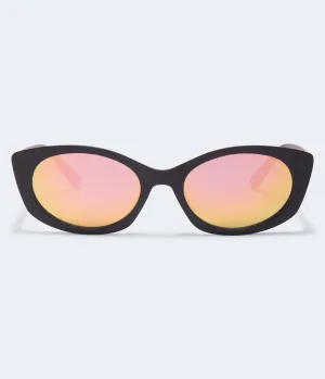 Aeropostale Damen Sportliche Winkel-Cateye-Sonnenbrille - - Größe Einheitsgröße - Kunststoff - Teen-Mode & Bekleidung Schwarz Aeropostale