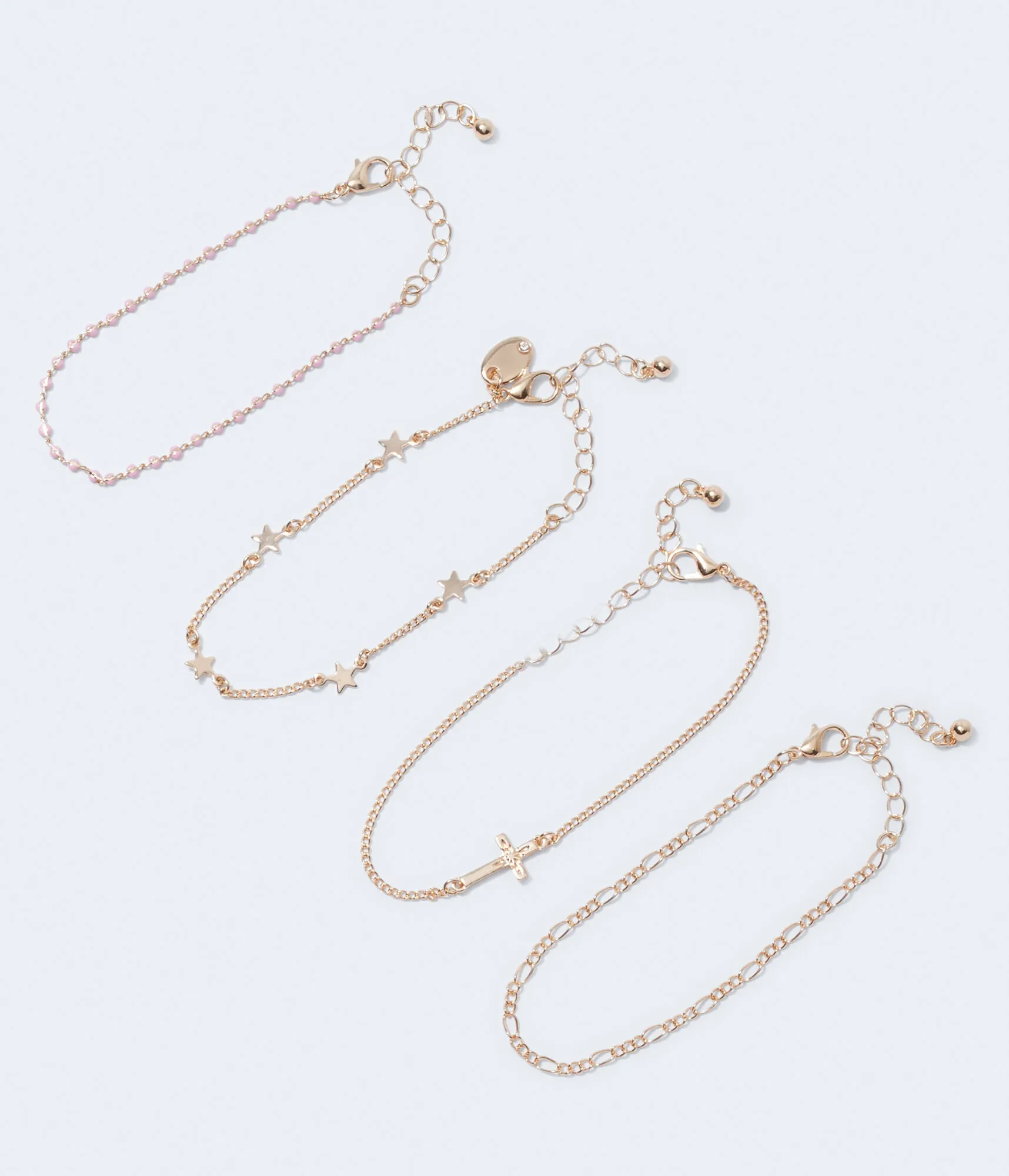 Aeropostale Damen Sternen-Armband 4er-Pack - Größe Einheitsgröße - Metall - Teen-Mode & Bekleidung Gold Aeropostale