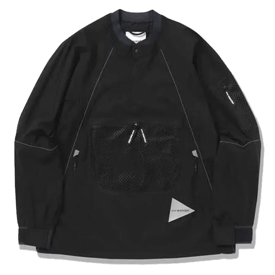 And Wander Atmungsaktive Reißverschluss-Pullover-Jacke Schwarz
