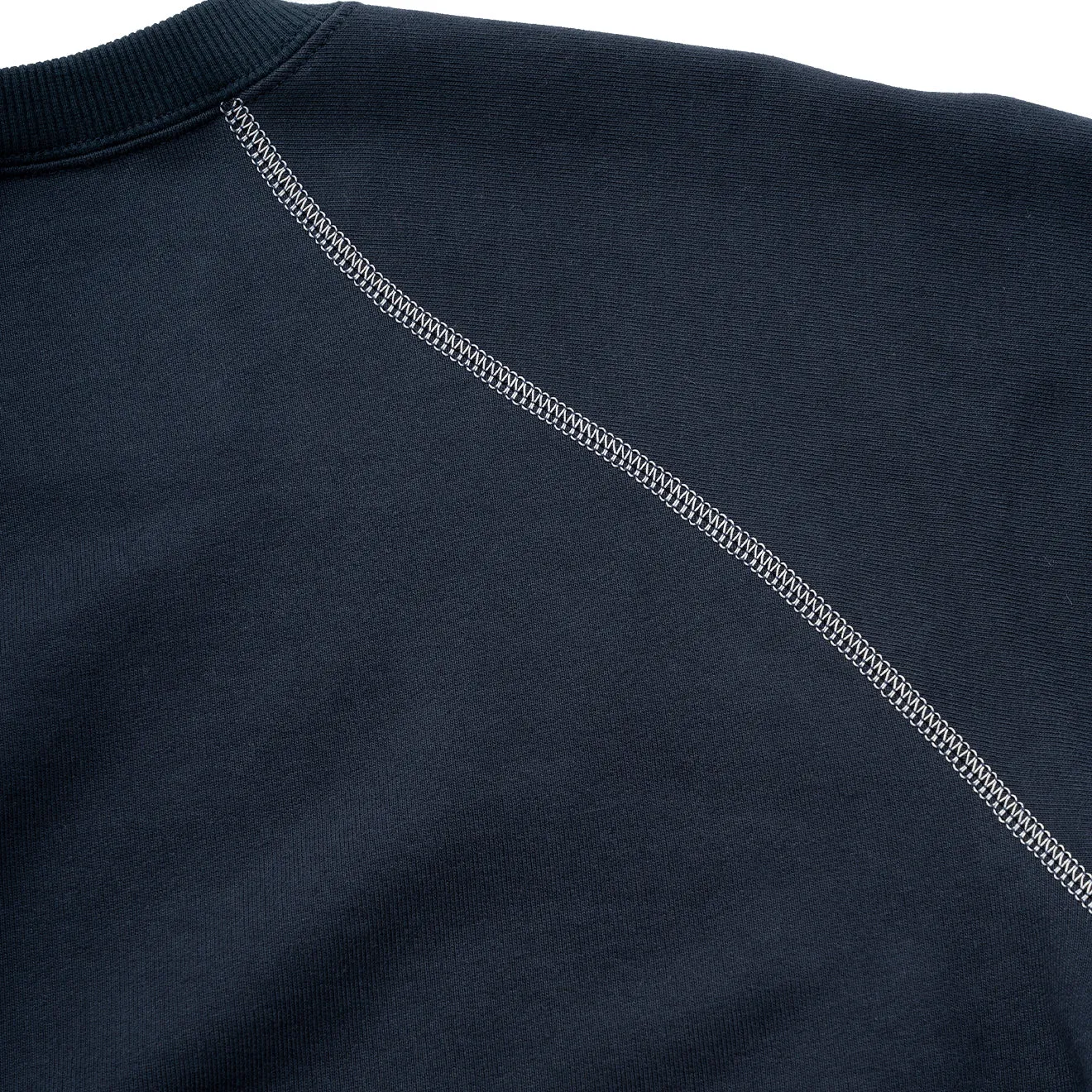 And Wander x Maison Kitsune Baumwoll-Sweatshirt Marine