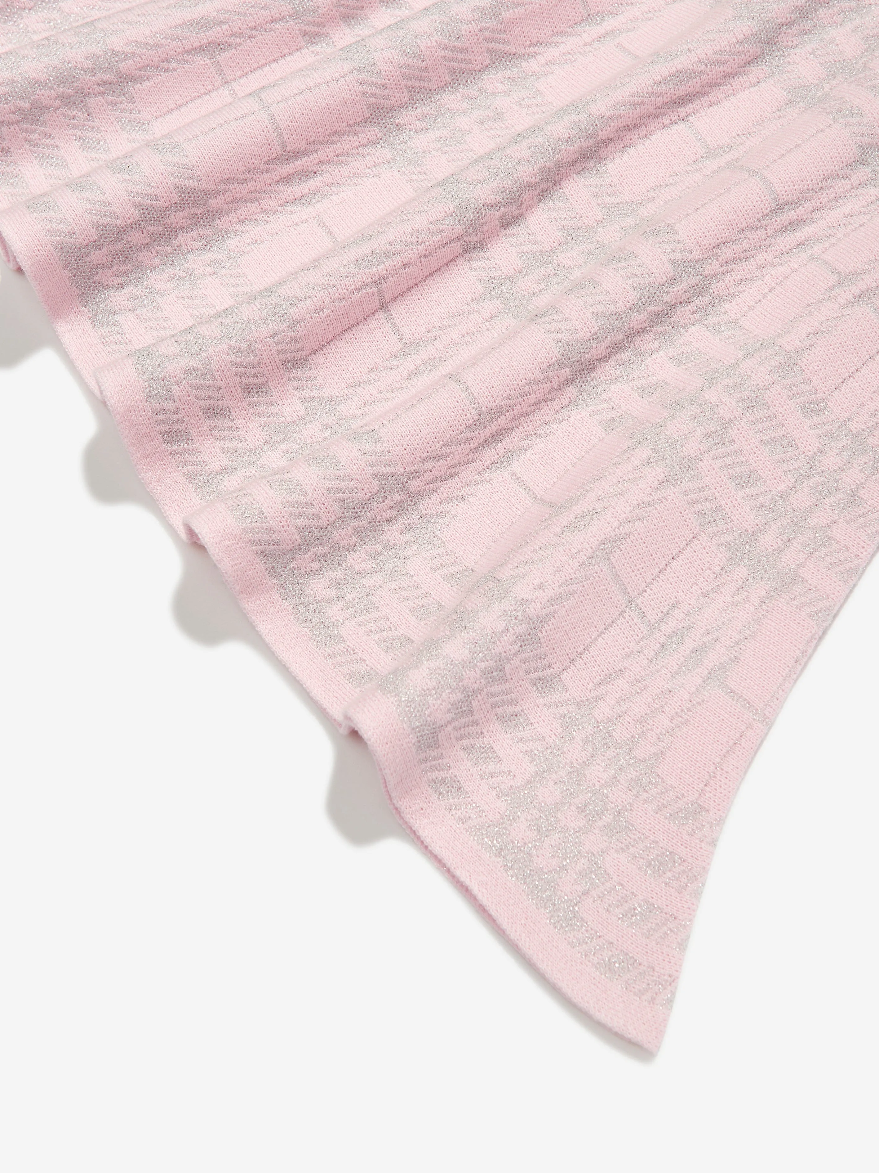 Angels Face Girls Amina Check Strickkleid in Rosa