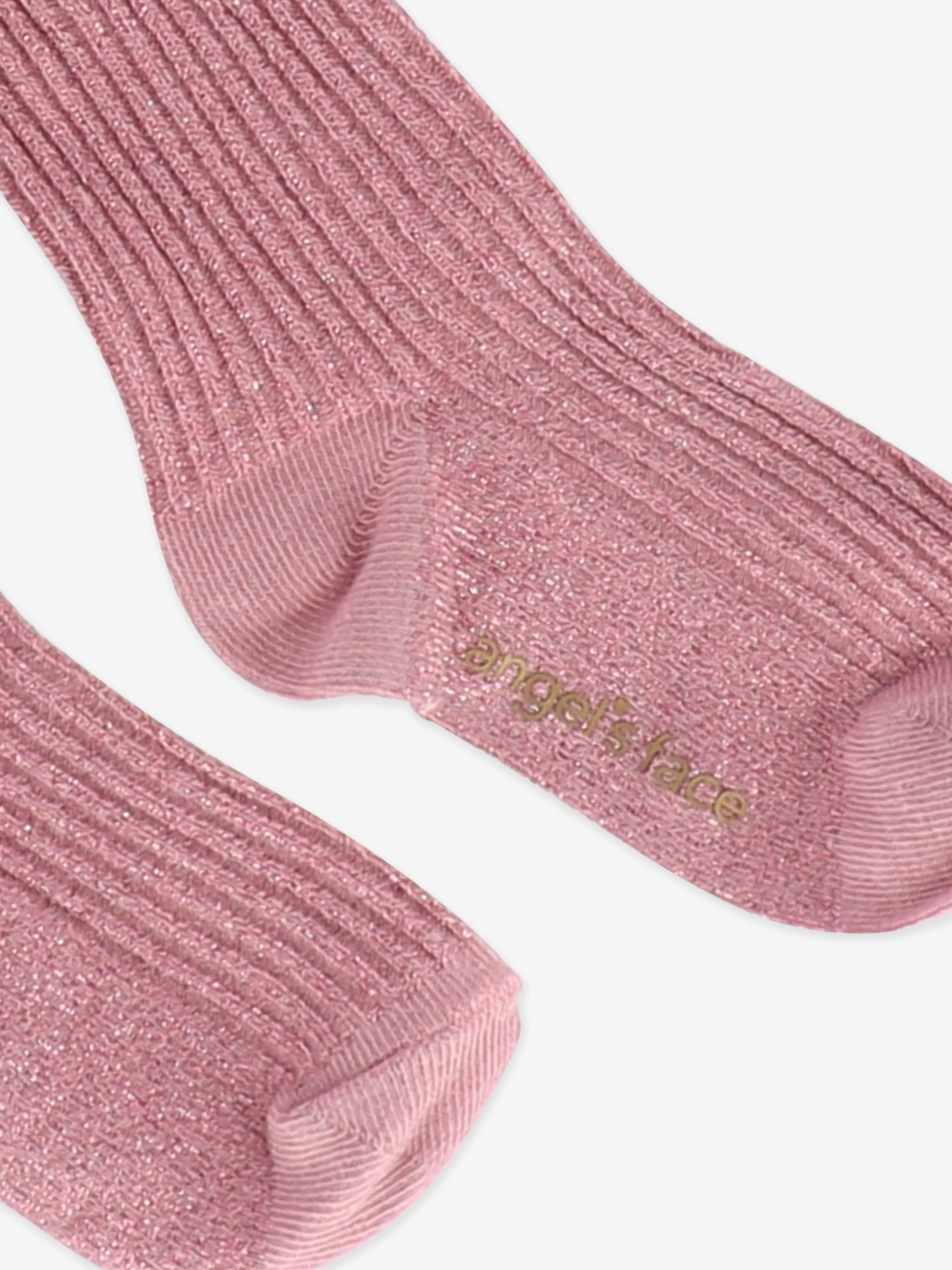 Engelsgesicht Mädchen Lucy Glitzer Socken in Rosa