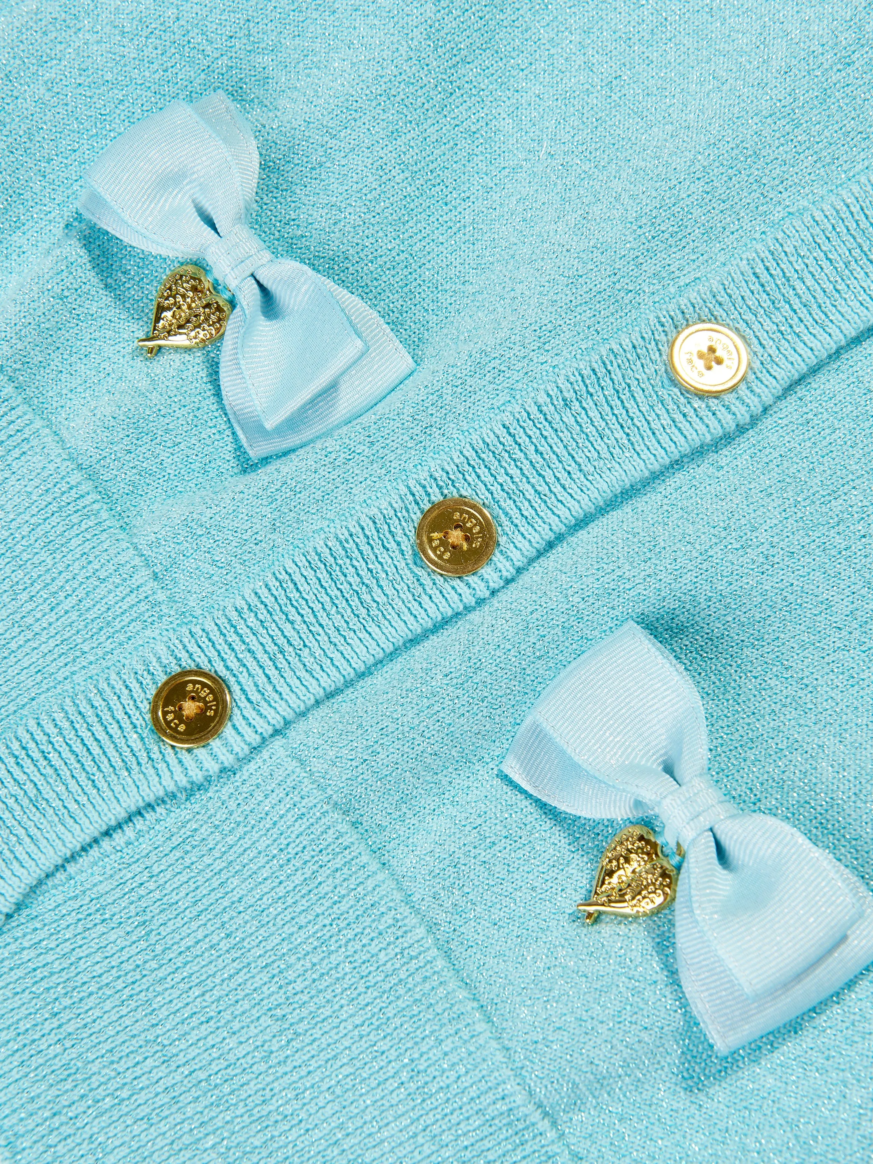 Angels Face Girls Nicolette Cardigan in Blau