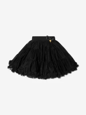 Engelsgesicht Mädchen Pixie Tutu Rock in Schwarz