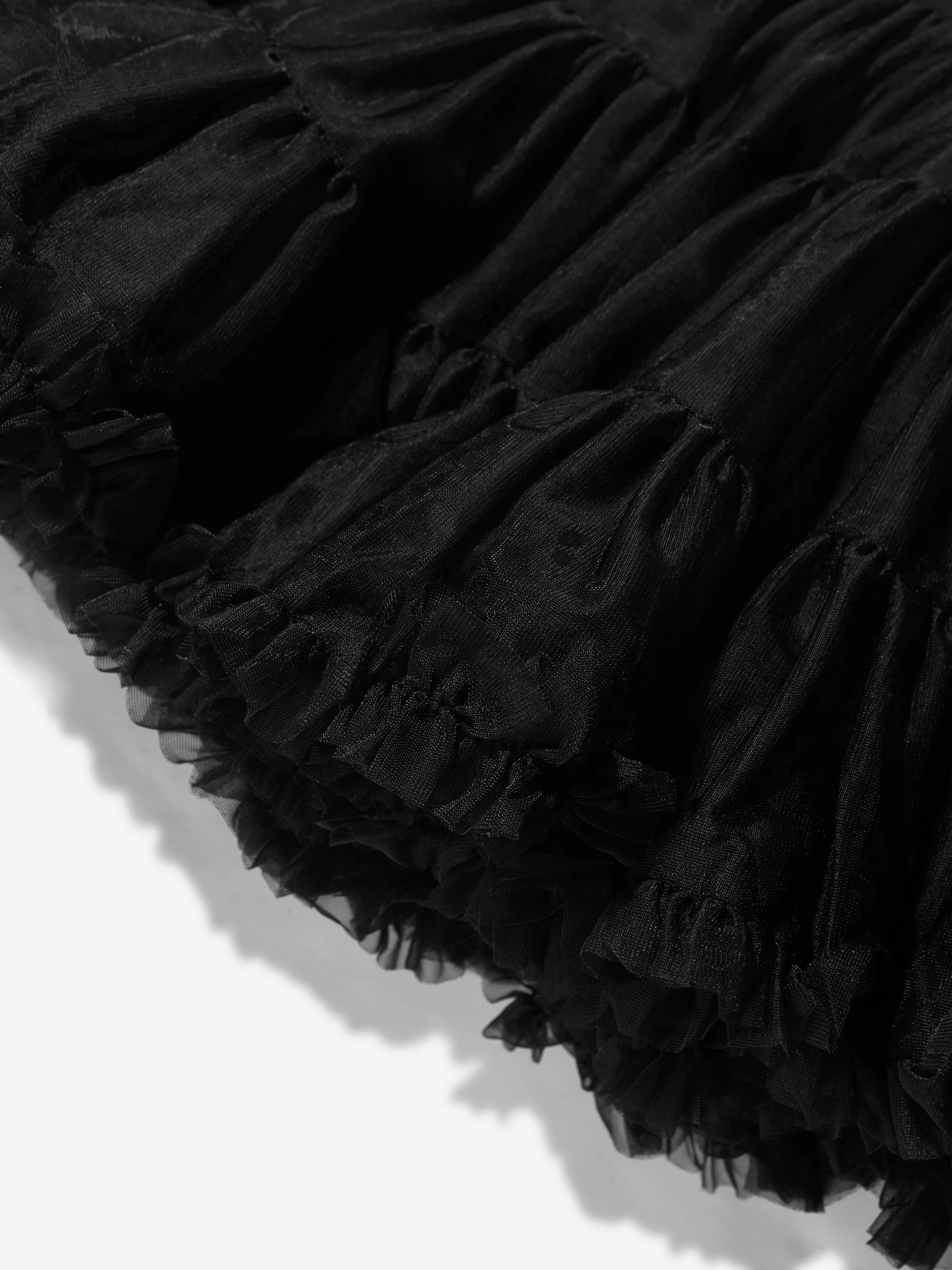 Engelsgesicht Mädchen Pixie Tutu Rock in Schwarz