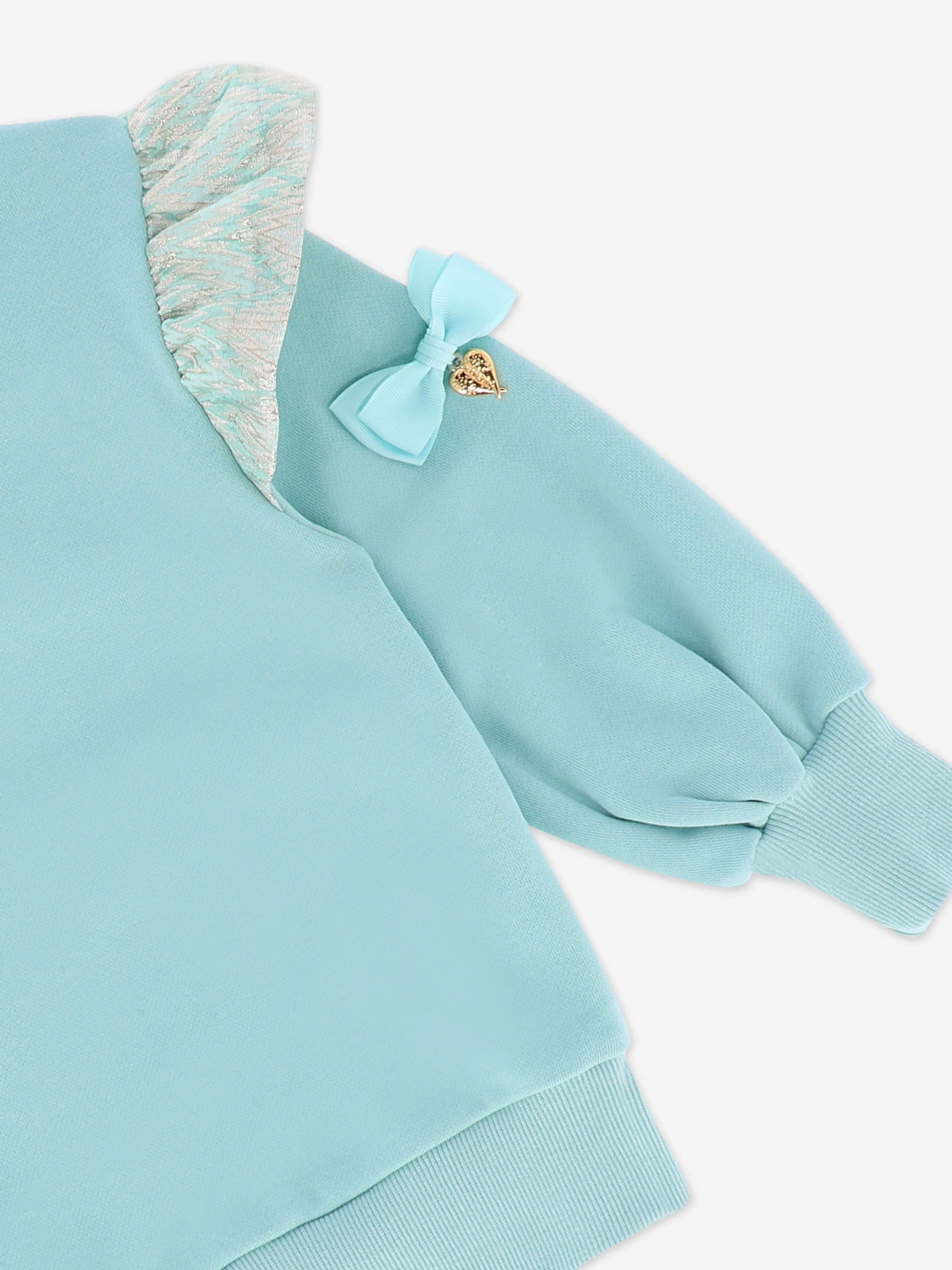 Engelsgesicht Mädchen Posh Sweatshirt in Blau