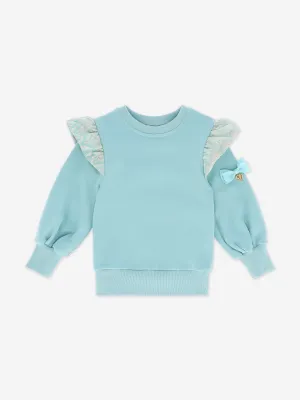 Engelsgesicht Mädchen Posh Sweatshirt in Blau