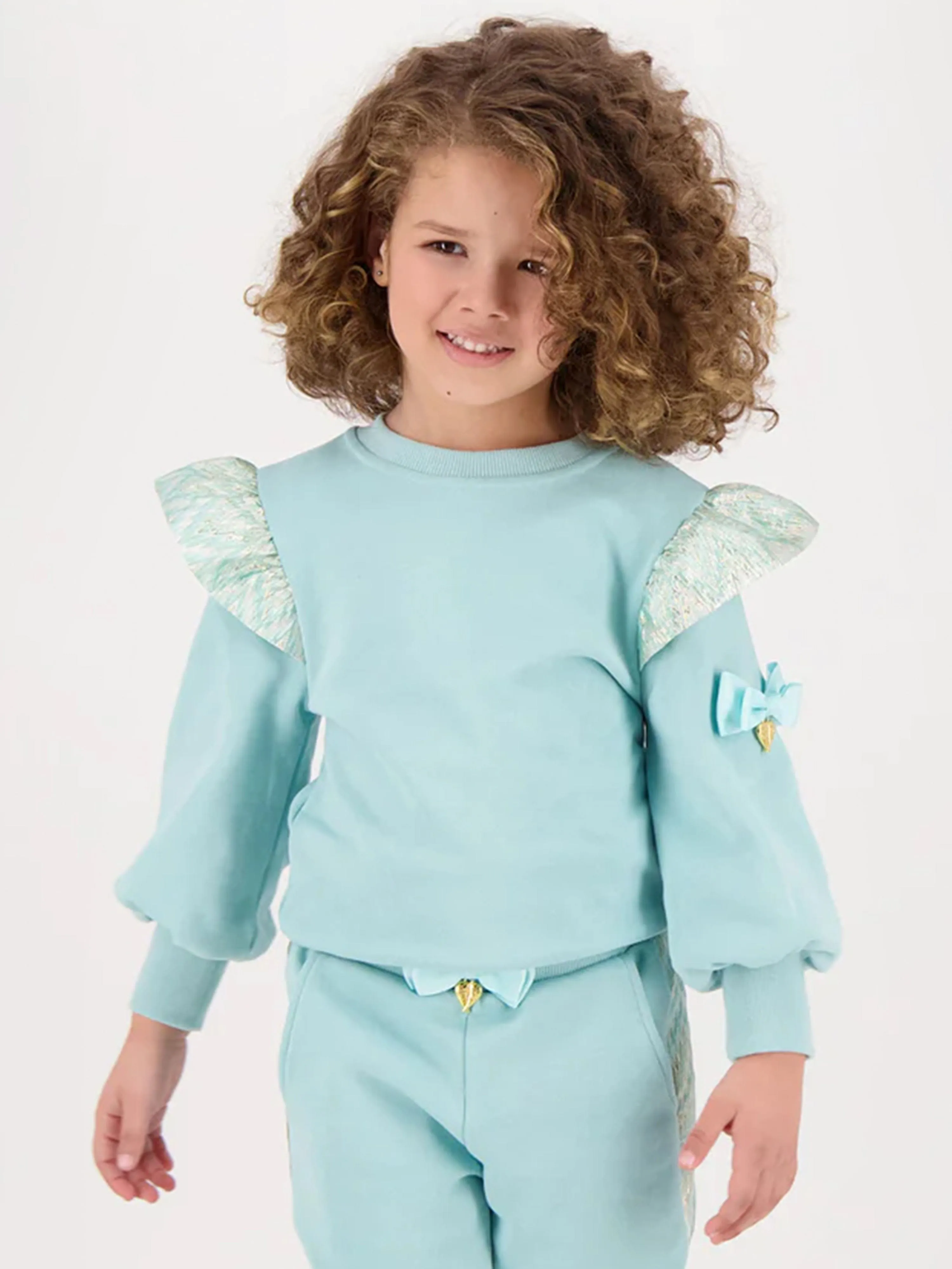Engelsgesicht Mädchen Posh Sweatshirt in Blau