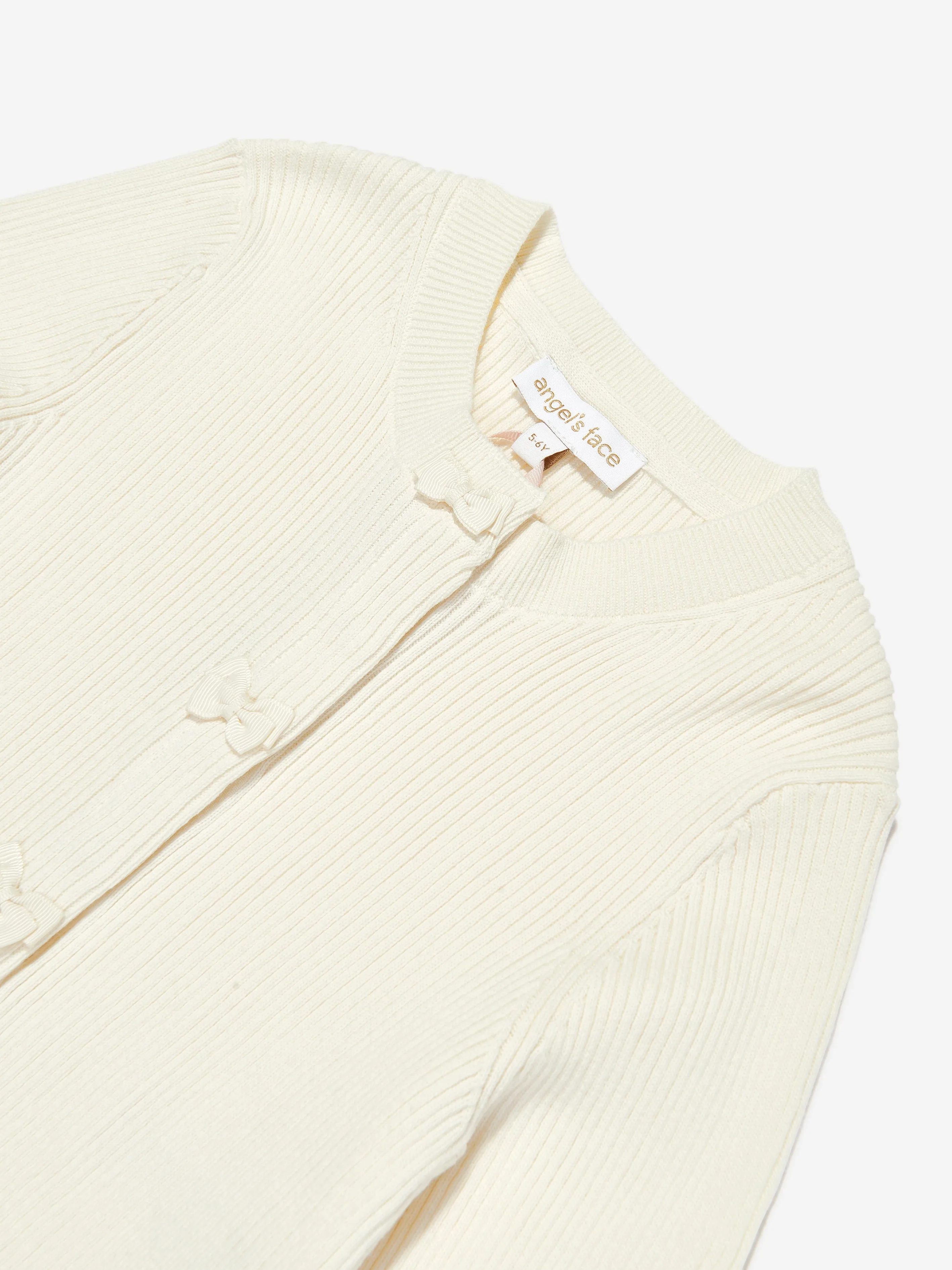 Angels Face Girls Tyler Rippenpullover in Elfenbein