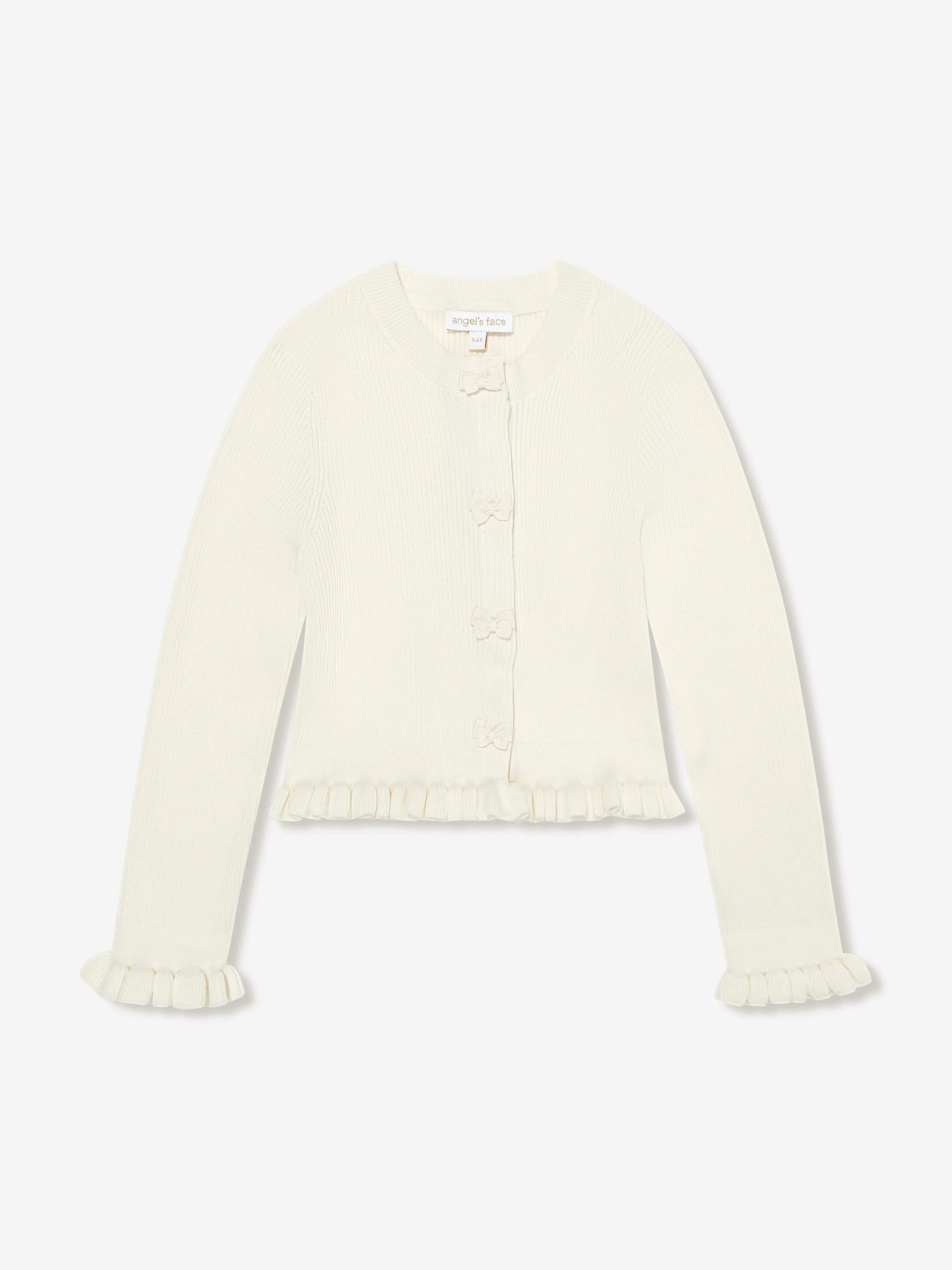 Angels Face Girls Tyler Rippenpullover in Elfenbein
