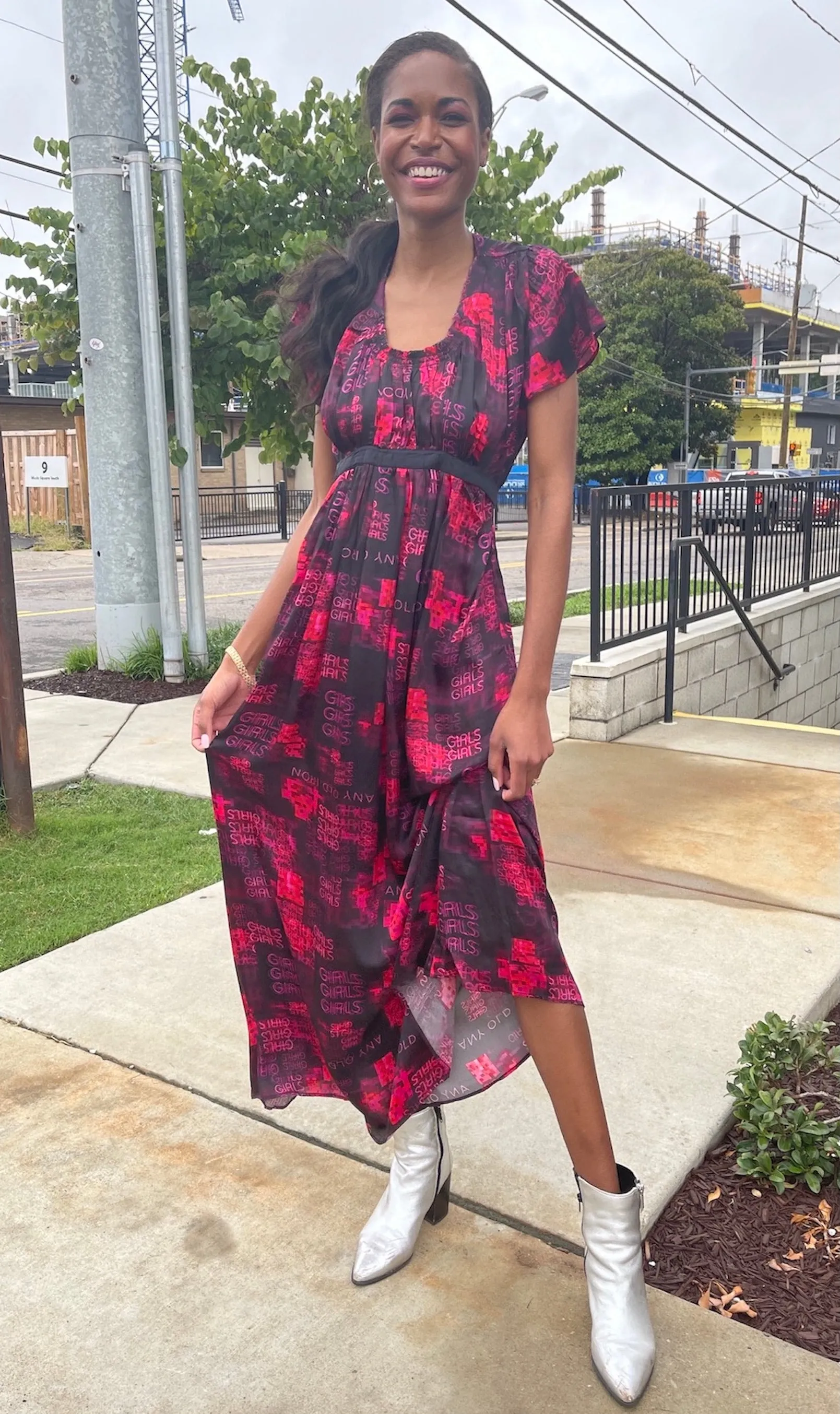 Any Old Iron Pink Goddess Kleid