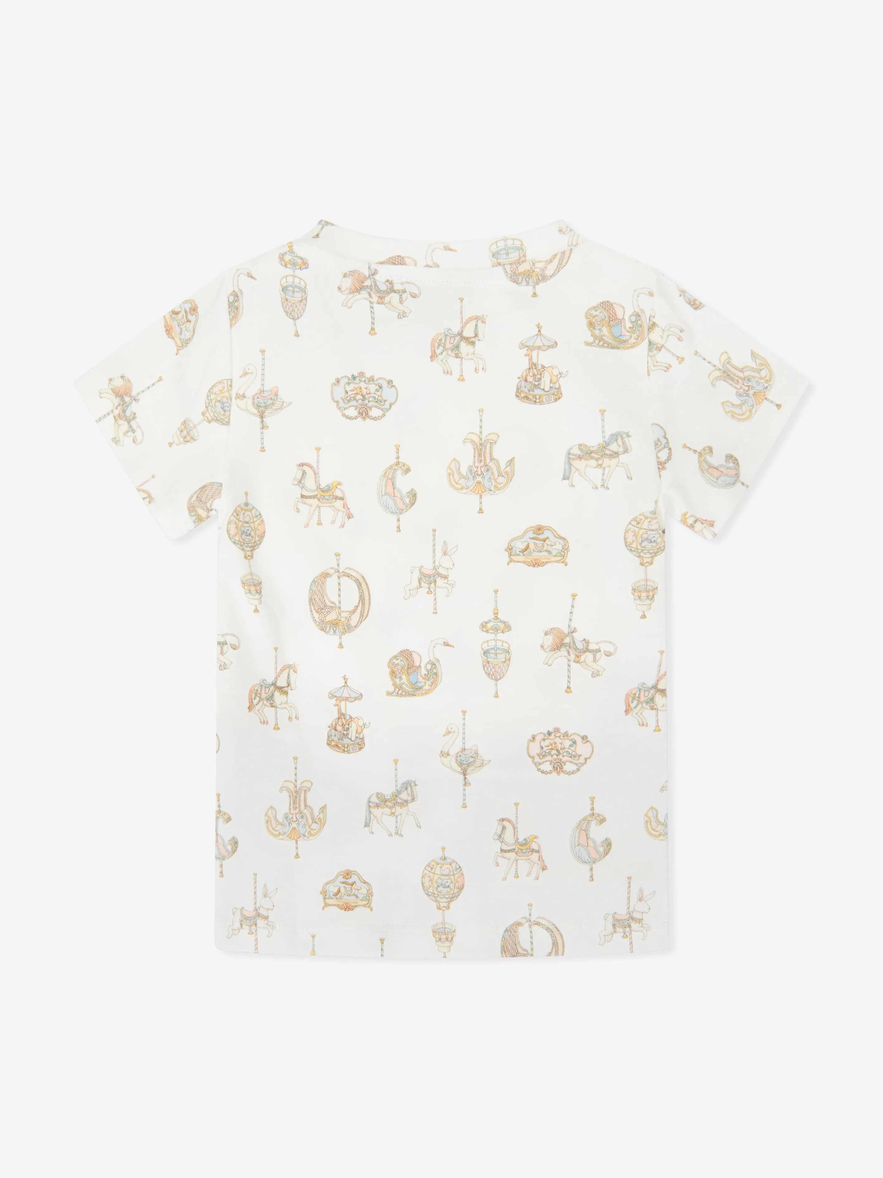 Atelier Choux Baby Karussell T-Shirt in Weiß
