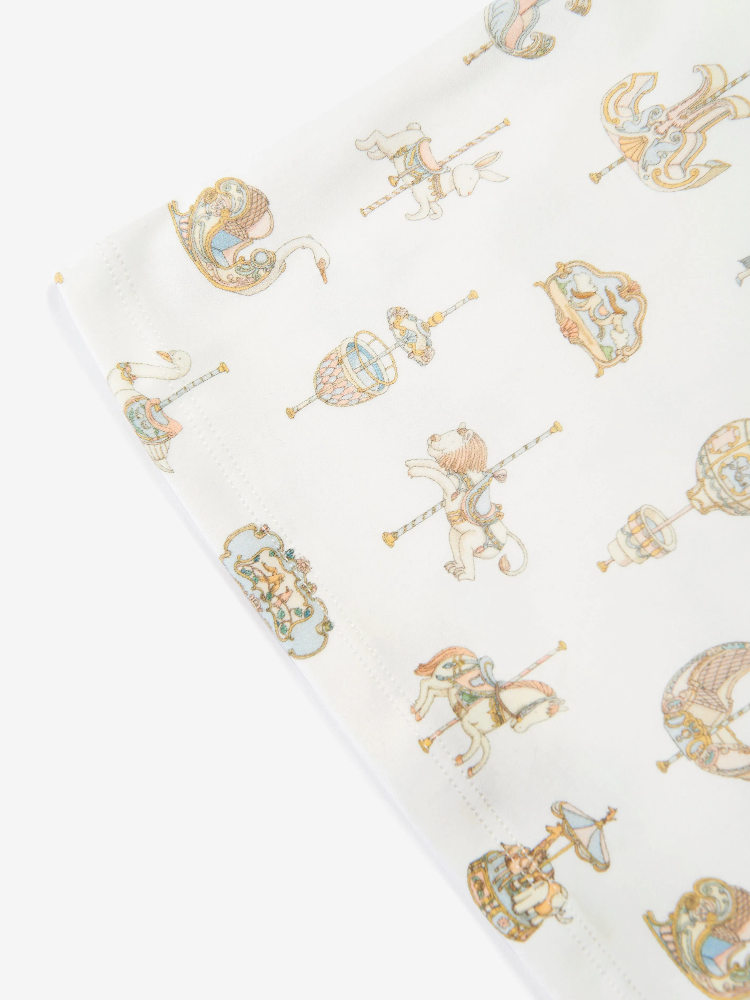 Atelier Choux Baby Karussell T-Shirt in Weiß