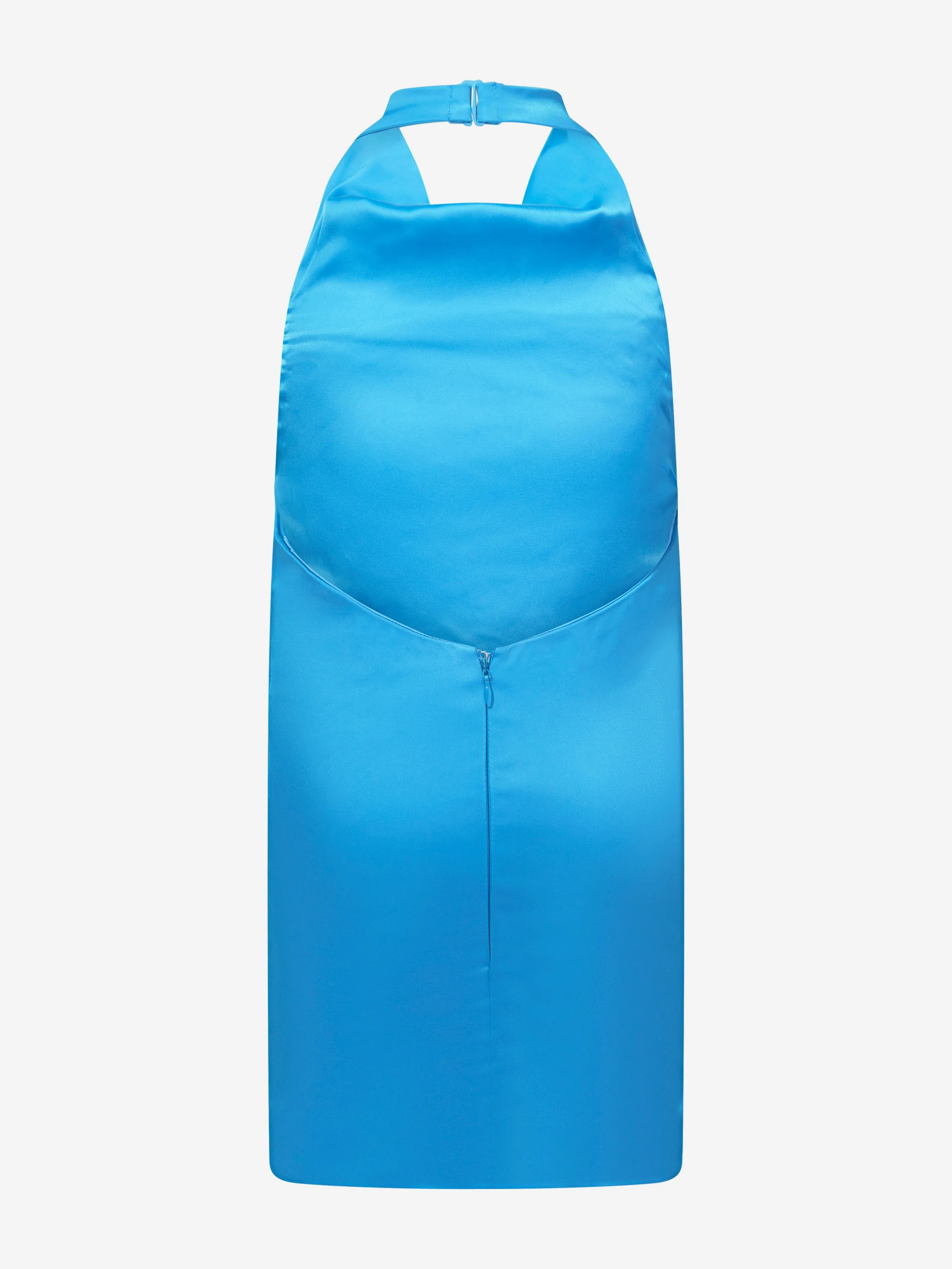 AY von AYLA Girls Satin-Midi-Kleid ohne Rücken in Blau