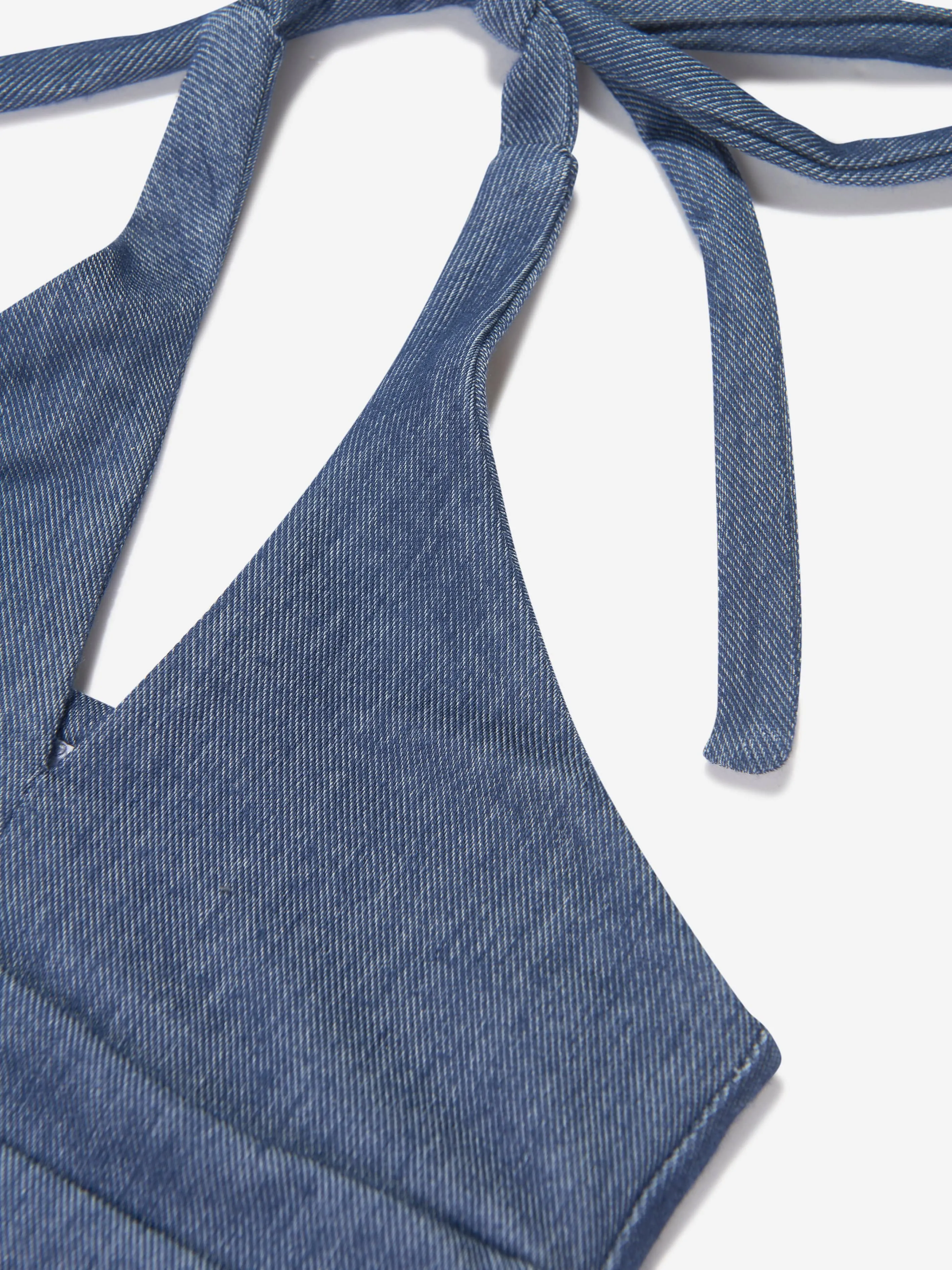 AY von AYLA Mädchen Denim Look Halterneck Badeanzug in Blau