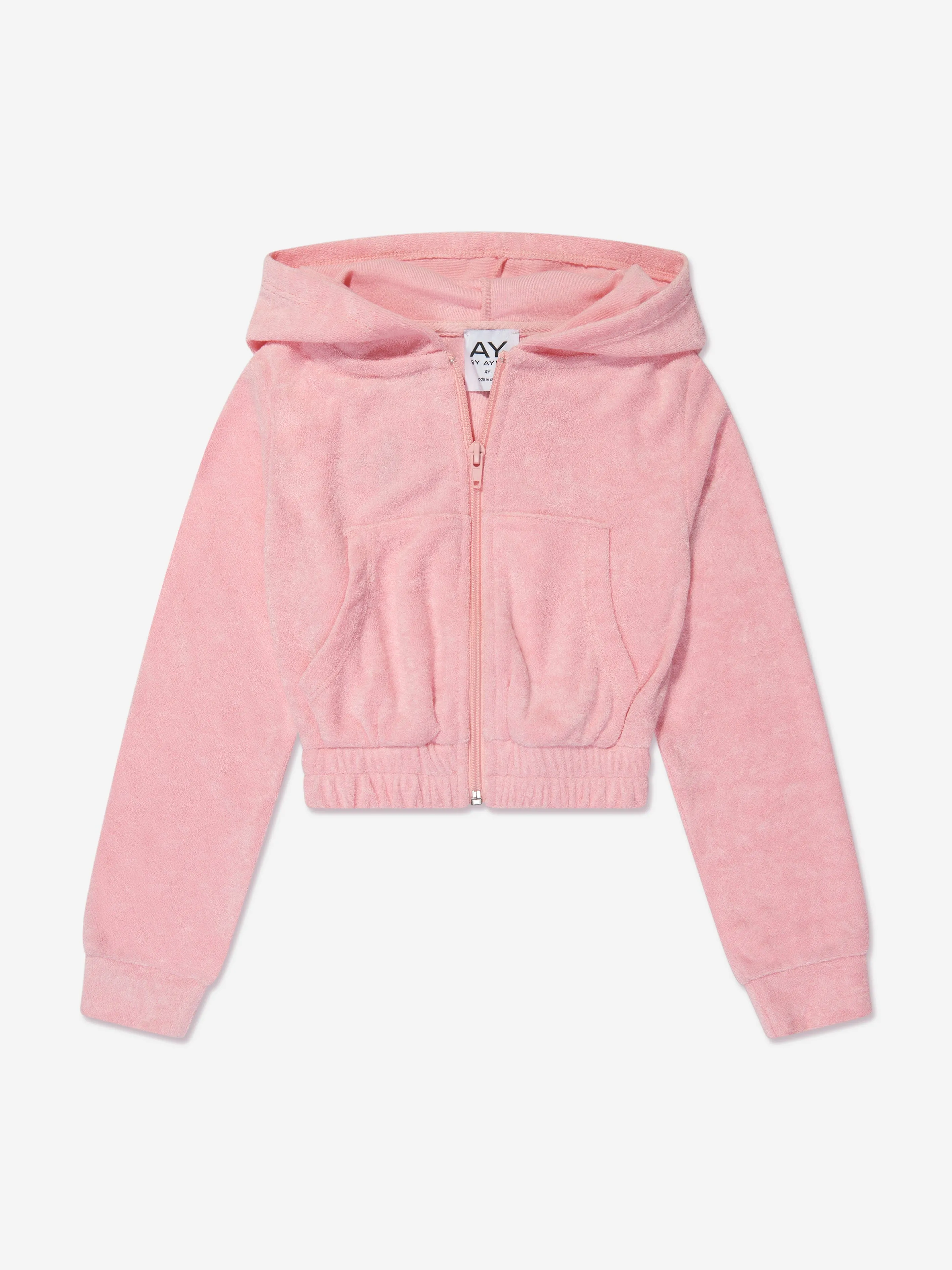 AY von AYLA Mädchen Kapuzenpullover aus Frottee in Rosa