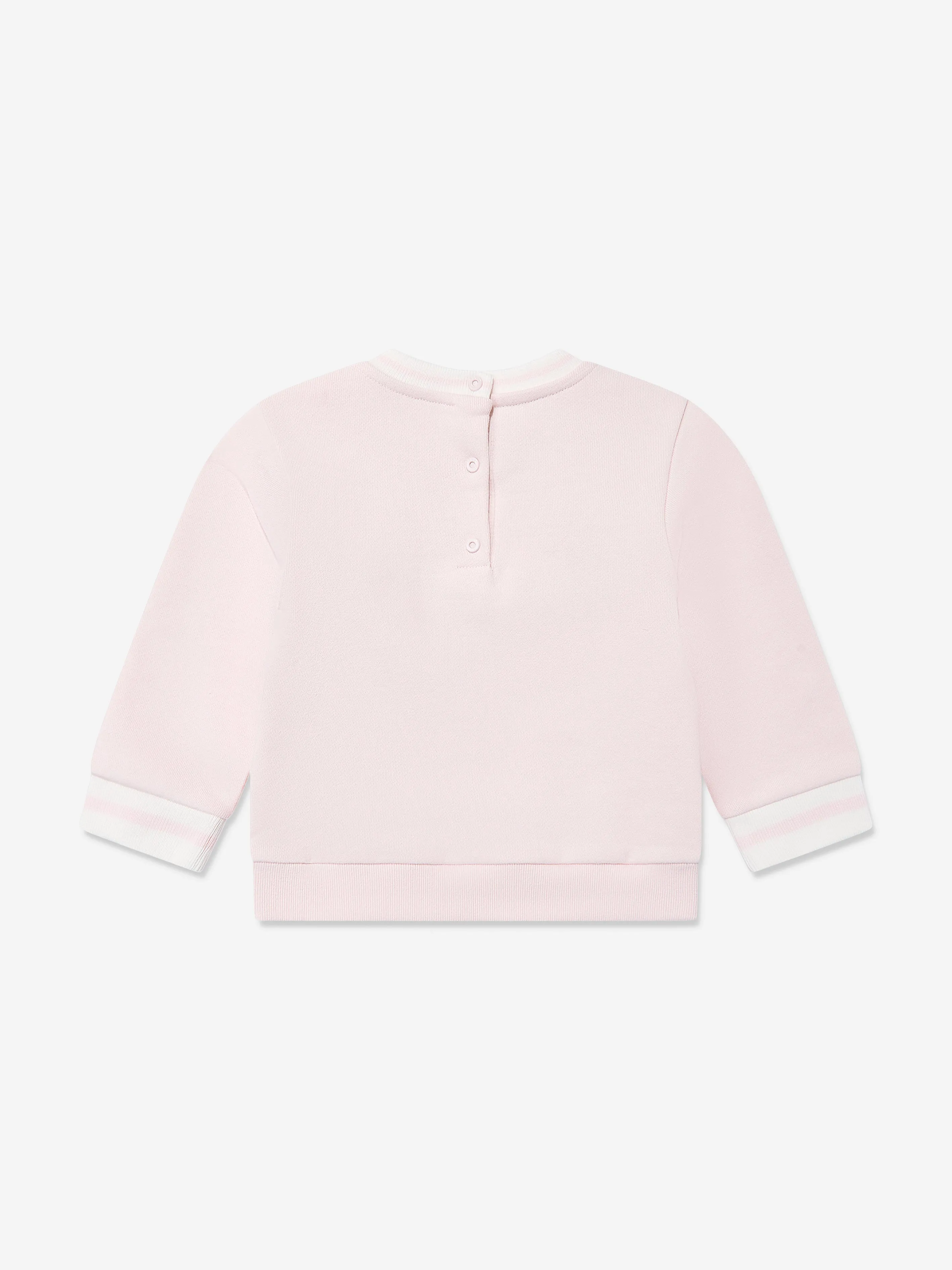 Rosa Sweatshirt mit Tiermotiv-Logo für Babygirls