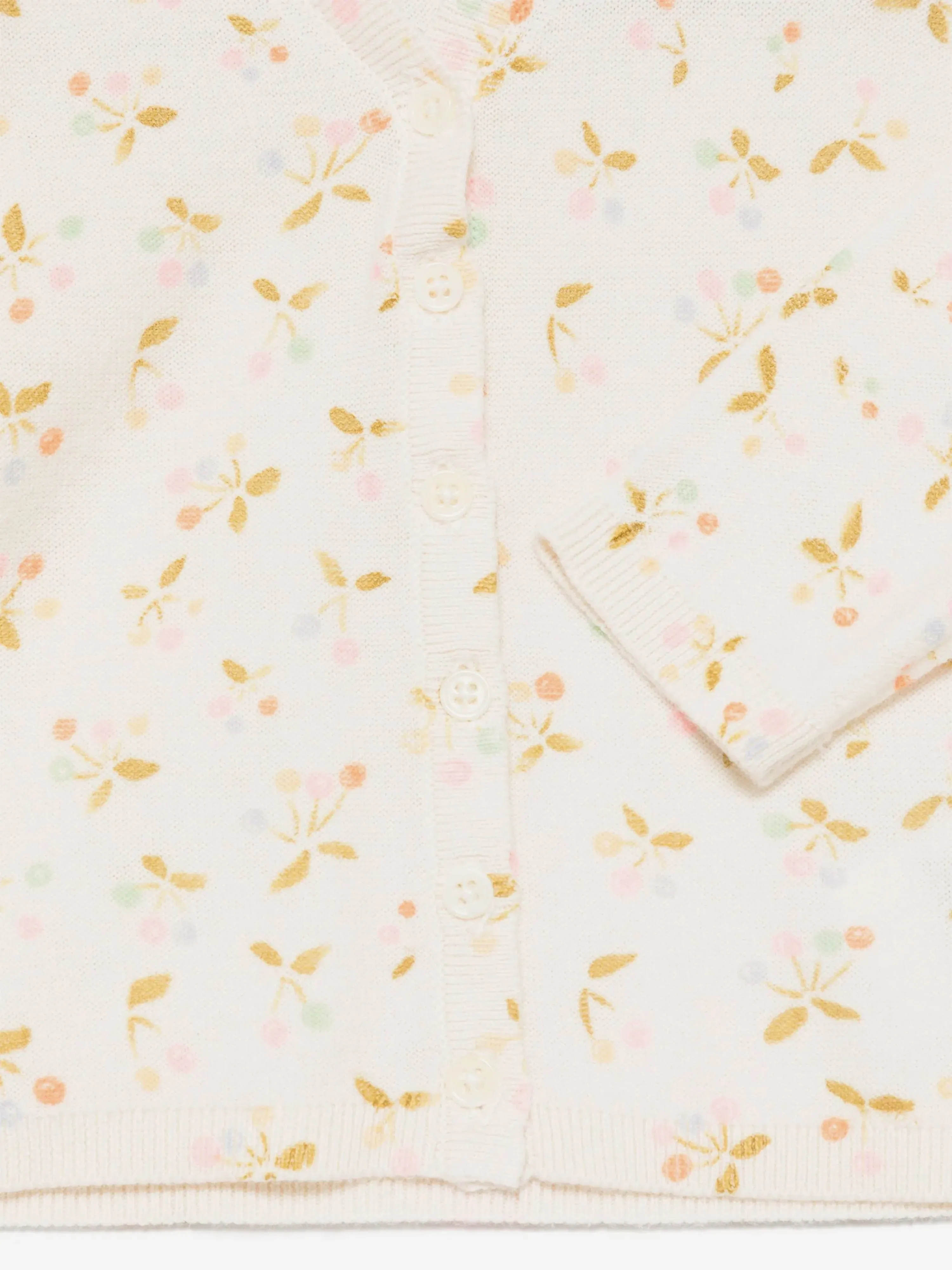 Baby Girls Azia Cardigan in Elfenbein