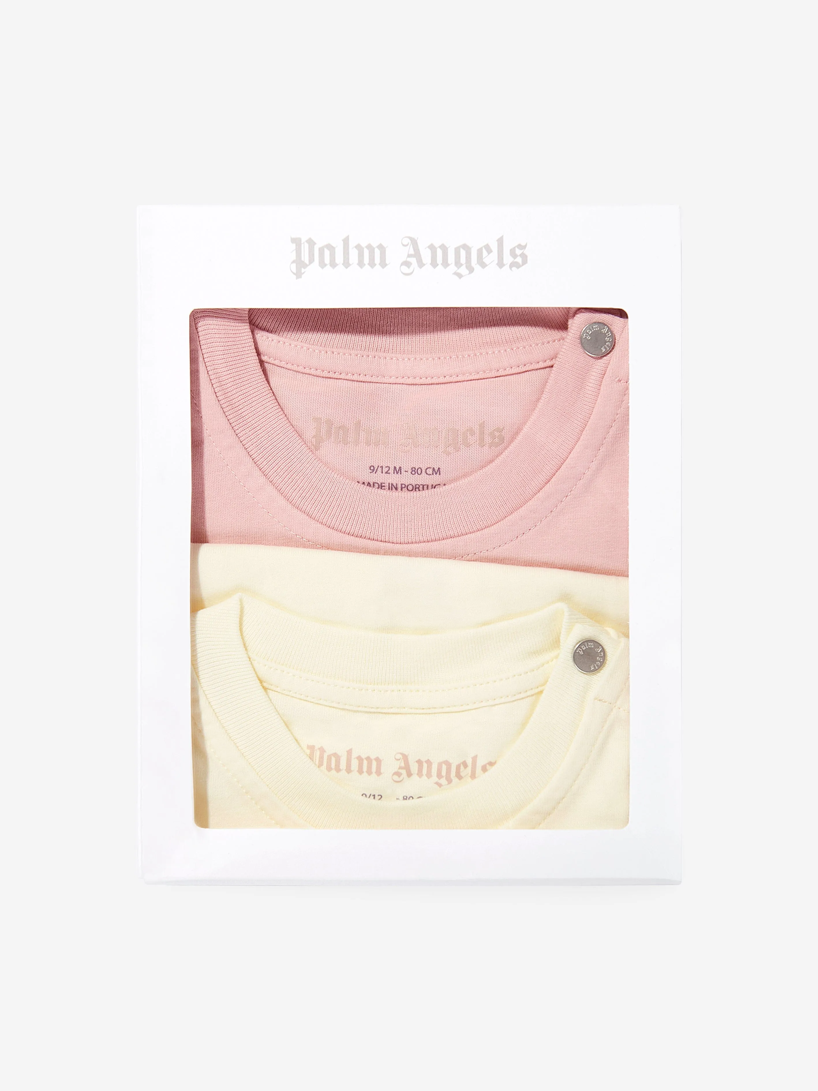 Baby Girls Kurviges Logo 3er Pack T-Shirt Set in Mehrfarben