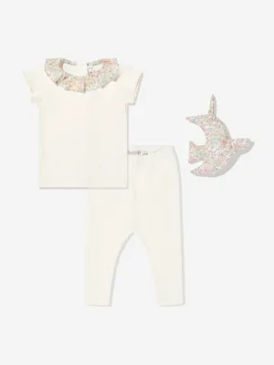 Baby Girls Daisie Geschenkset in Elfenbein