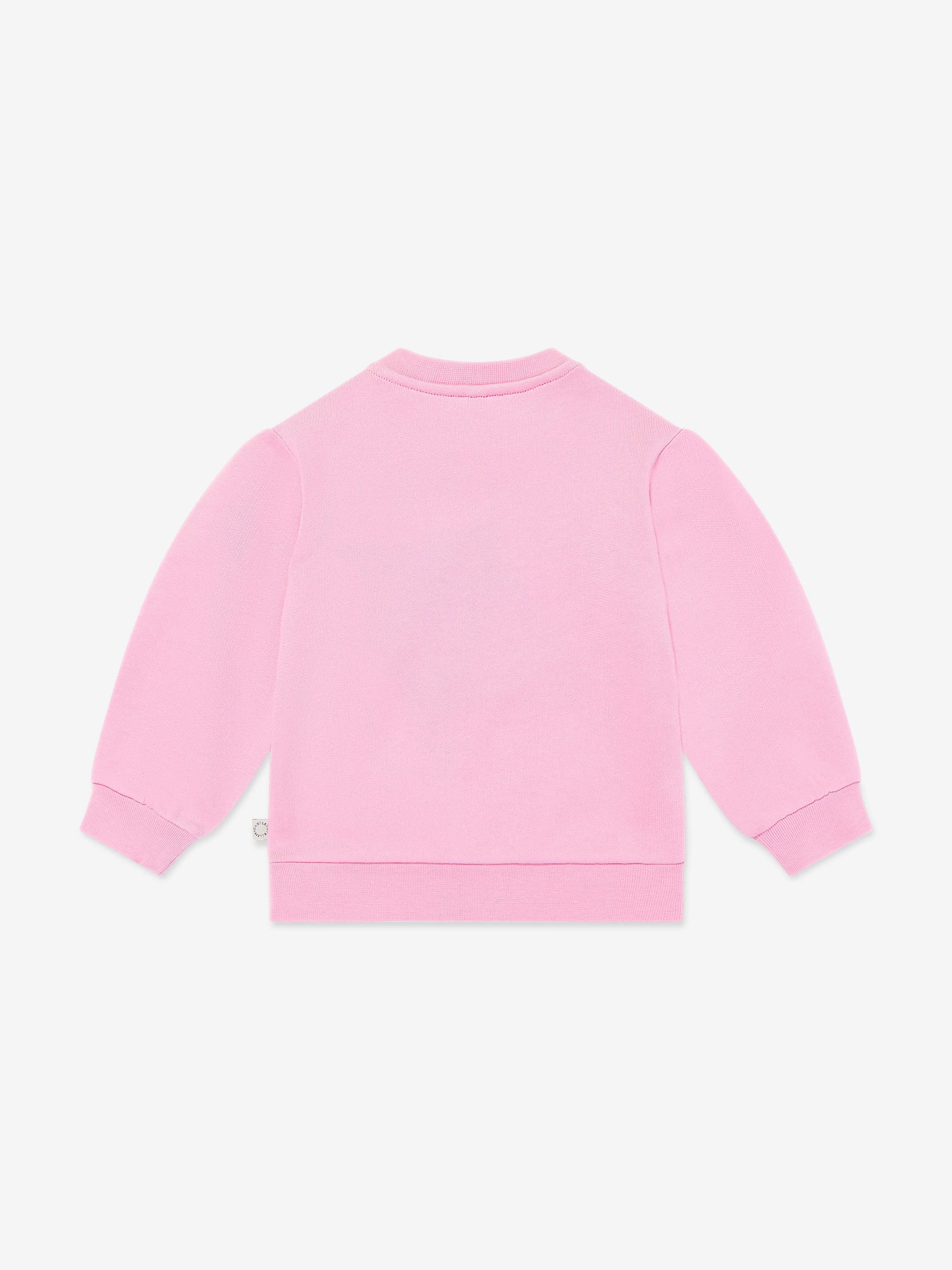 Rosa Sweatshirt mit Gänseblümchen-Logo für Babygirls