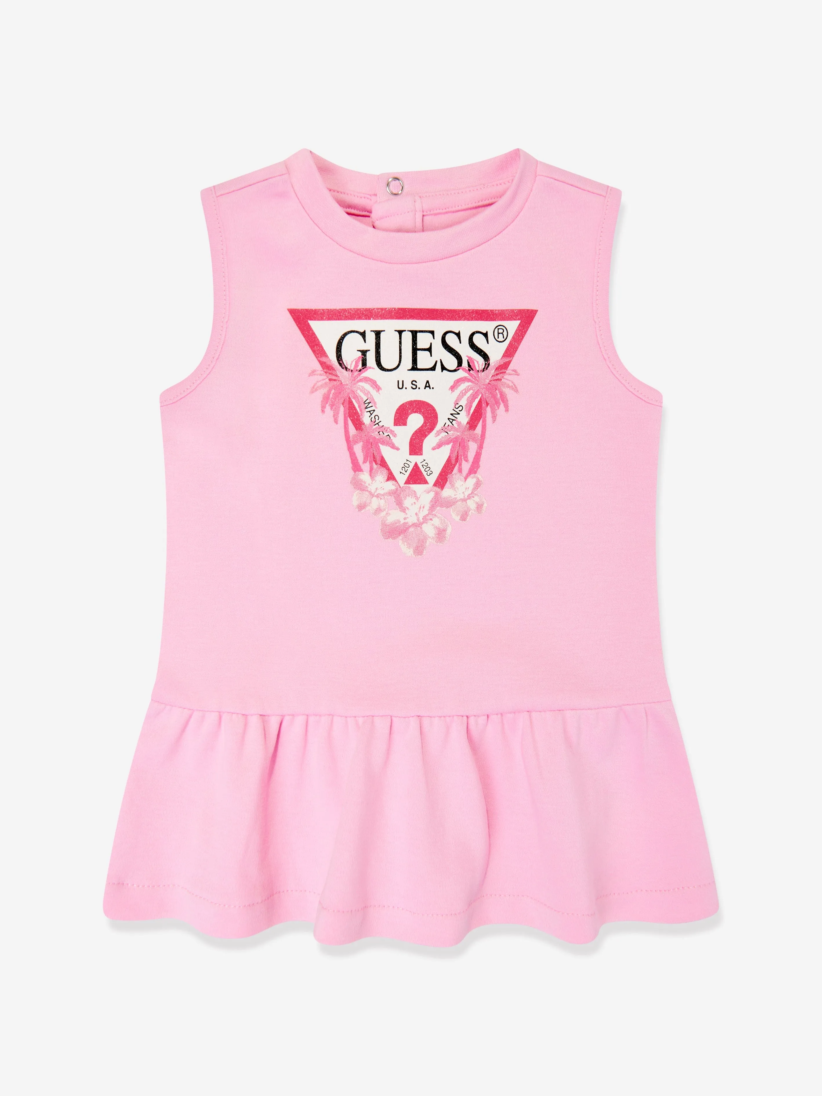 Rosa Kleid für Baby-Mädchen mit Schlüpfer