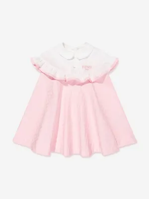 Baby Girls FF Jacquard Logo Kleid in Rosa