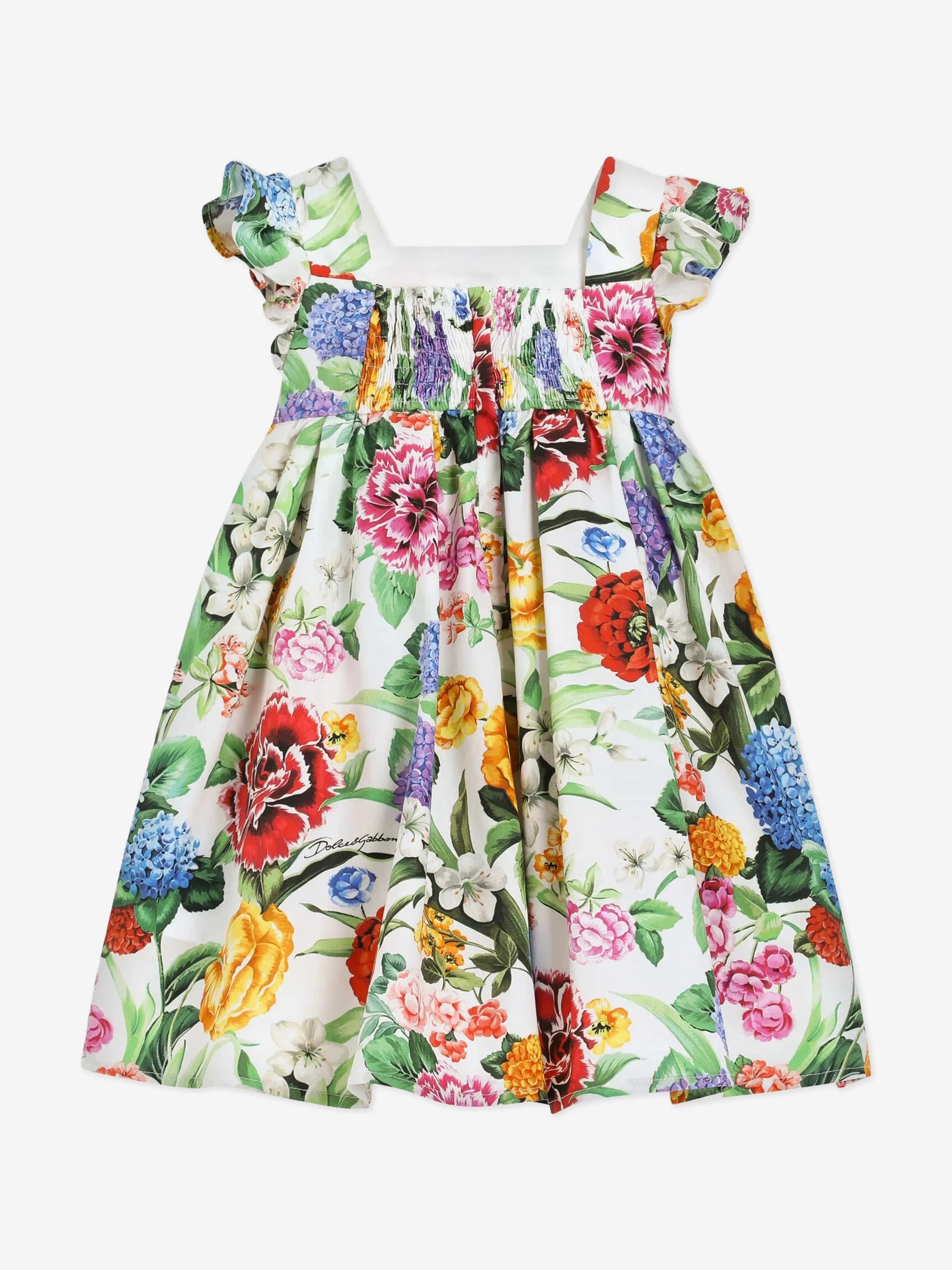 Baby Mädchen Blumenmuster Kleid in Mehrfarben