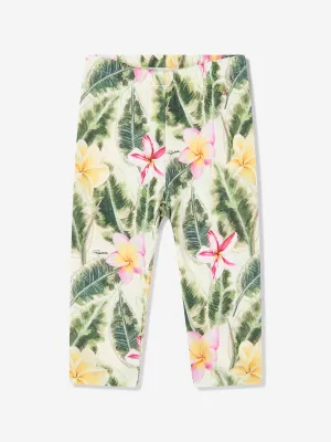 Babygirls Leggings mit Blumenmuster in Mehrfarben