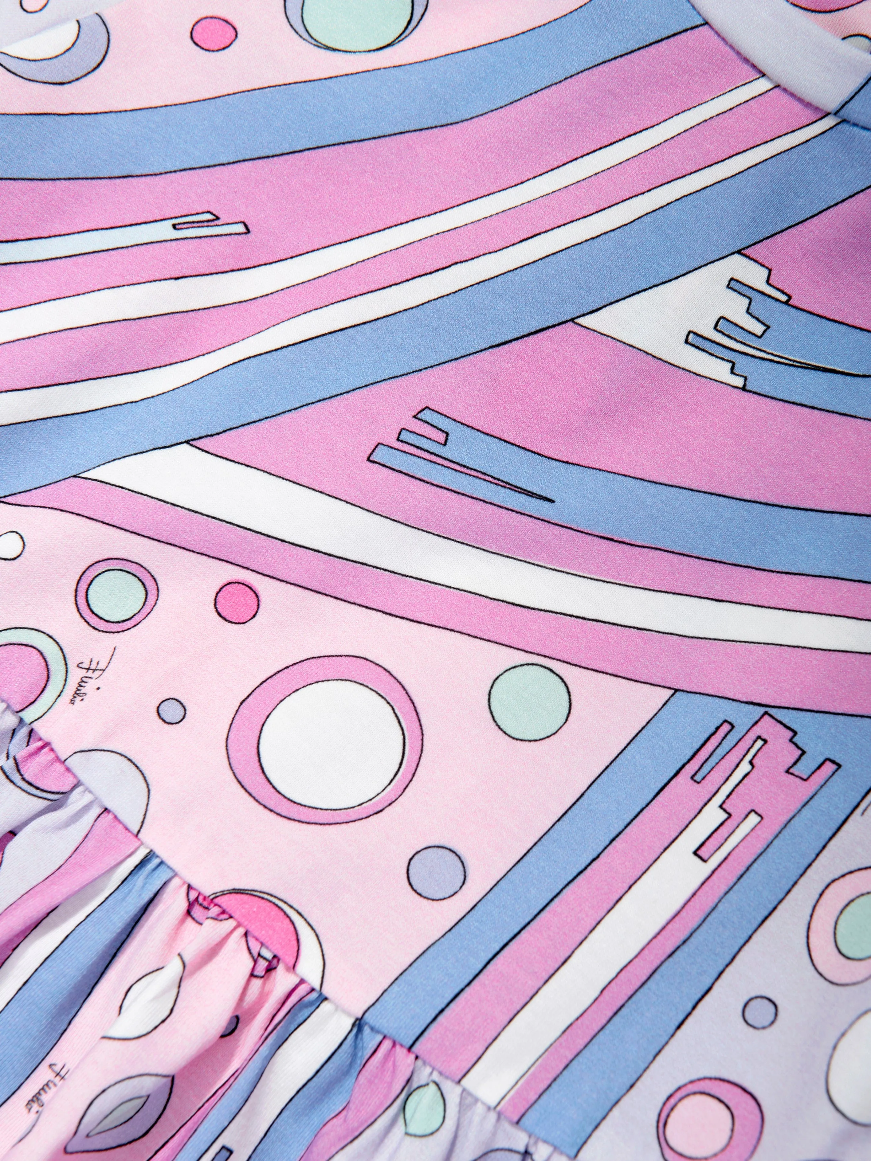 Baby Girls Fontane Print Kleid in Rosa
