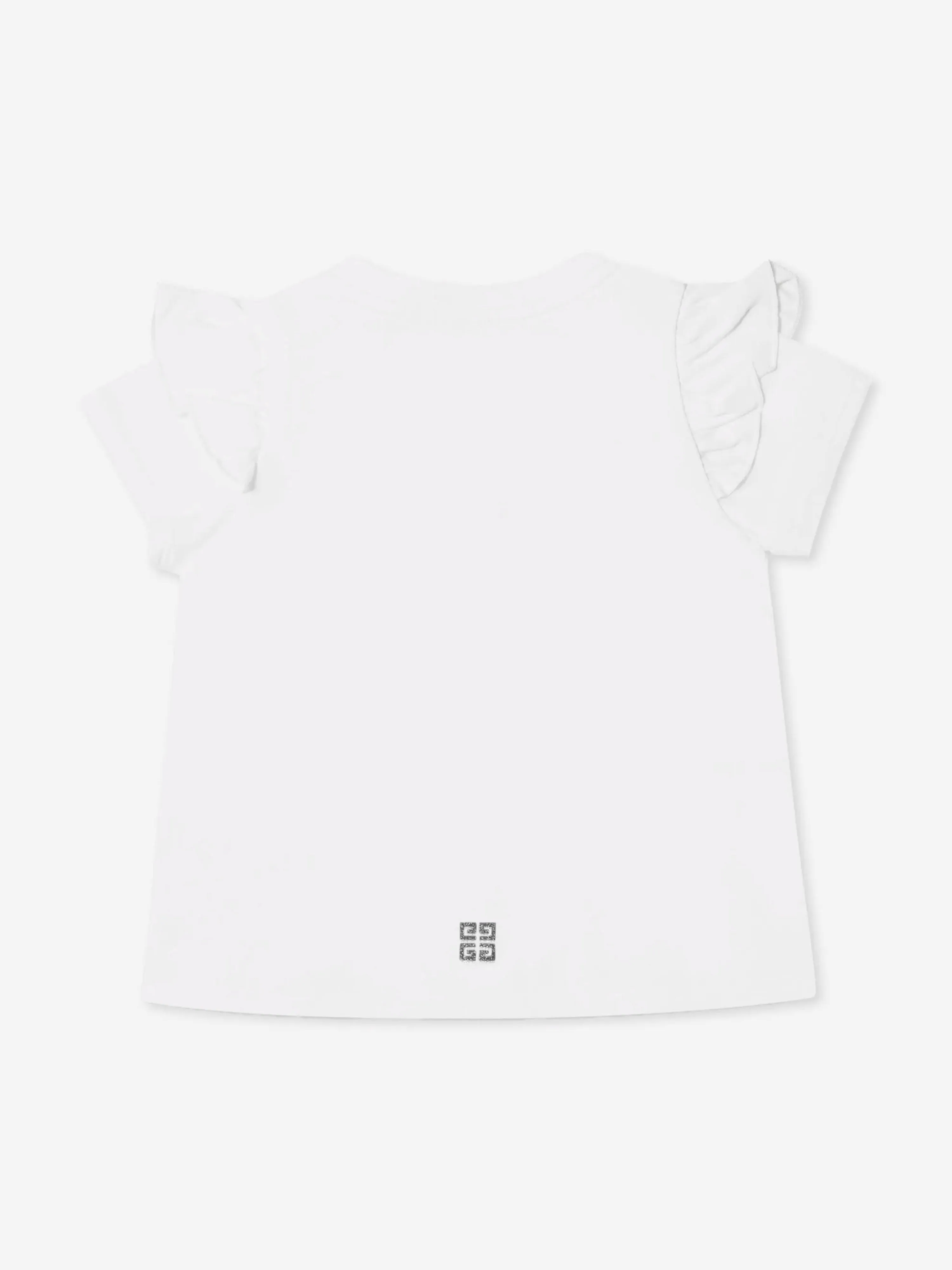 Baby Girls Glitzer Logo T-Shirt in Weiß