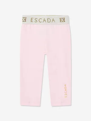 Rosa Logo-Leggings für Baby-Mädchen