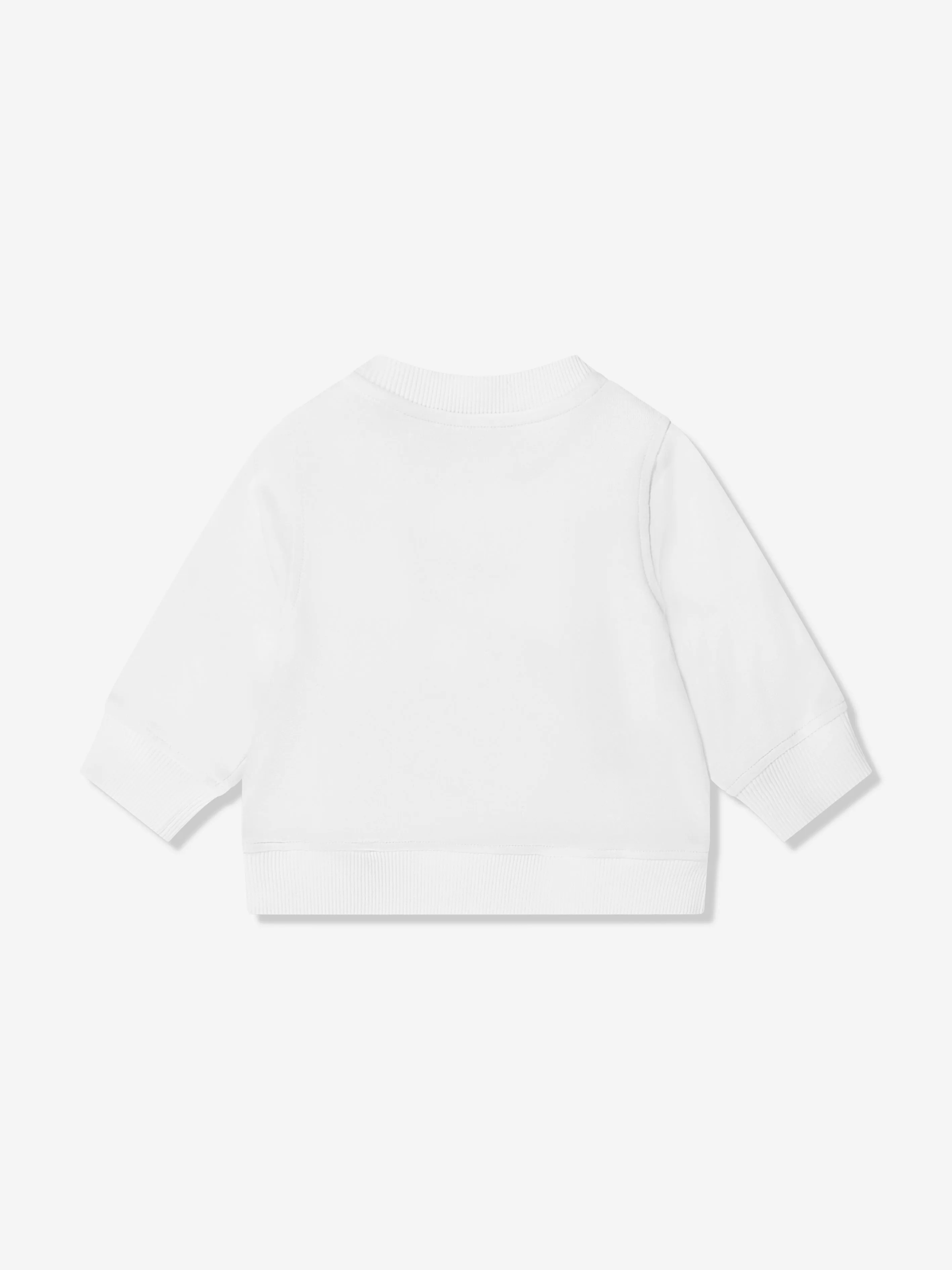 Logo-Sweatshirt für Baby-Mädchen in Elfenbein