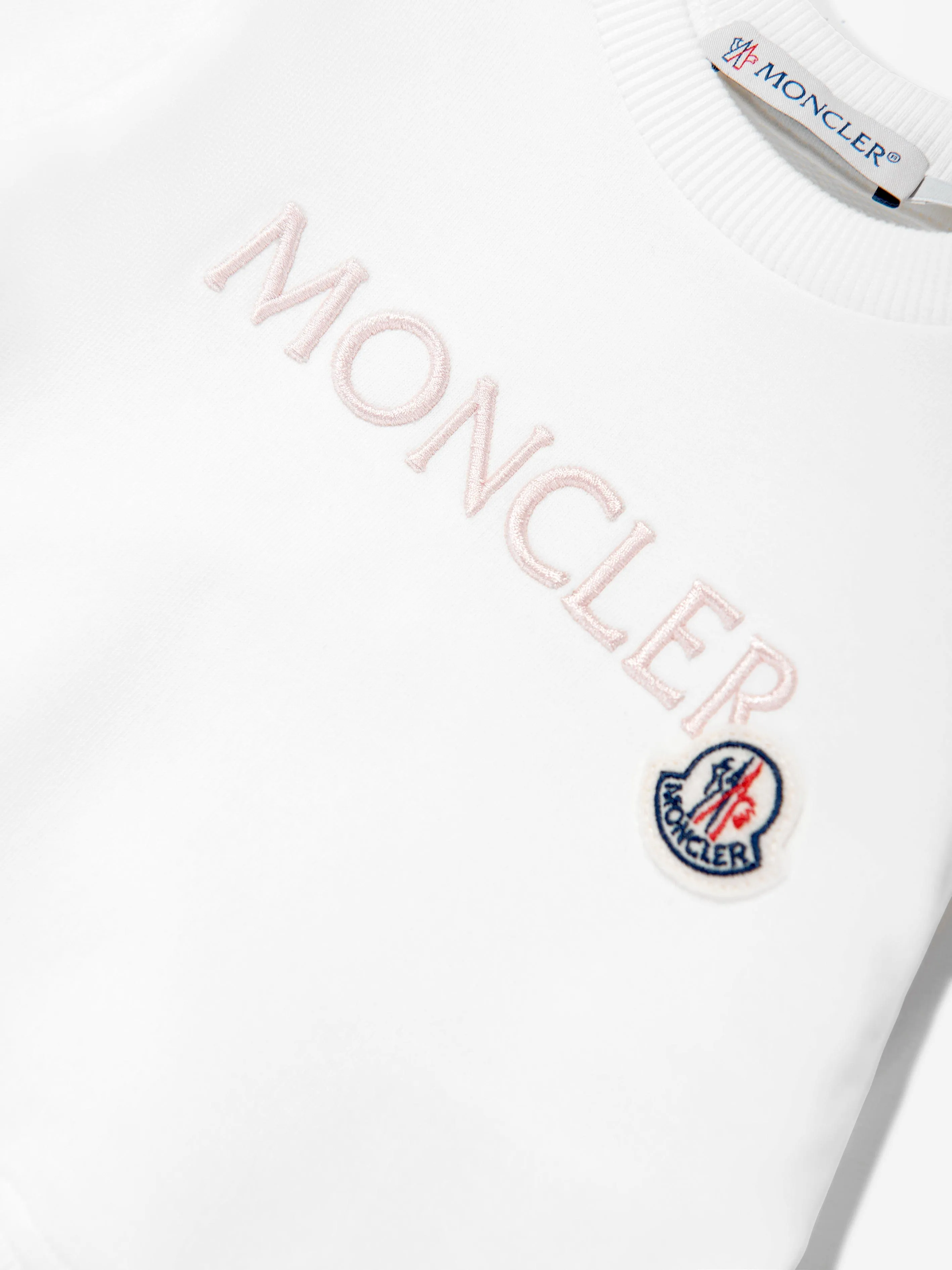 Logo-Sweatshirt für Baby-Mädchen in Elfenbein