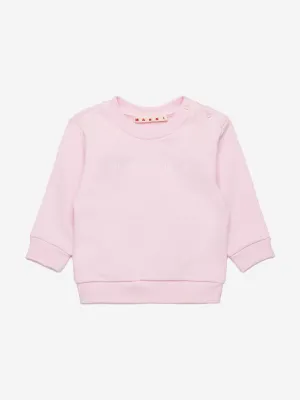 Rosa Sweatshirt mit Logo für Baby-Mädchen
