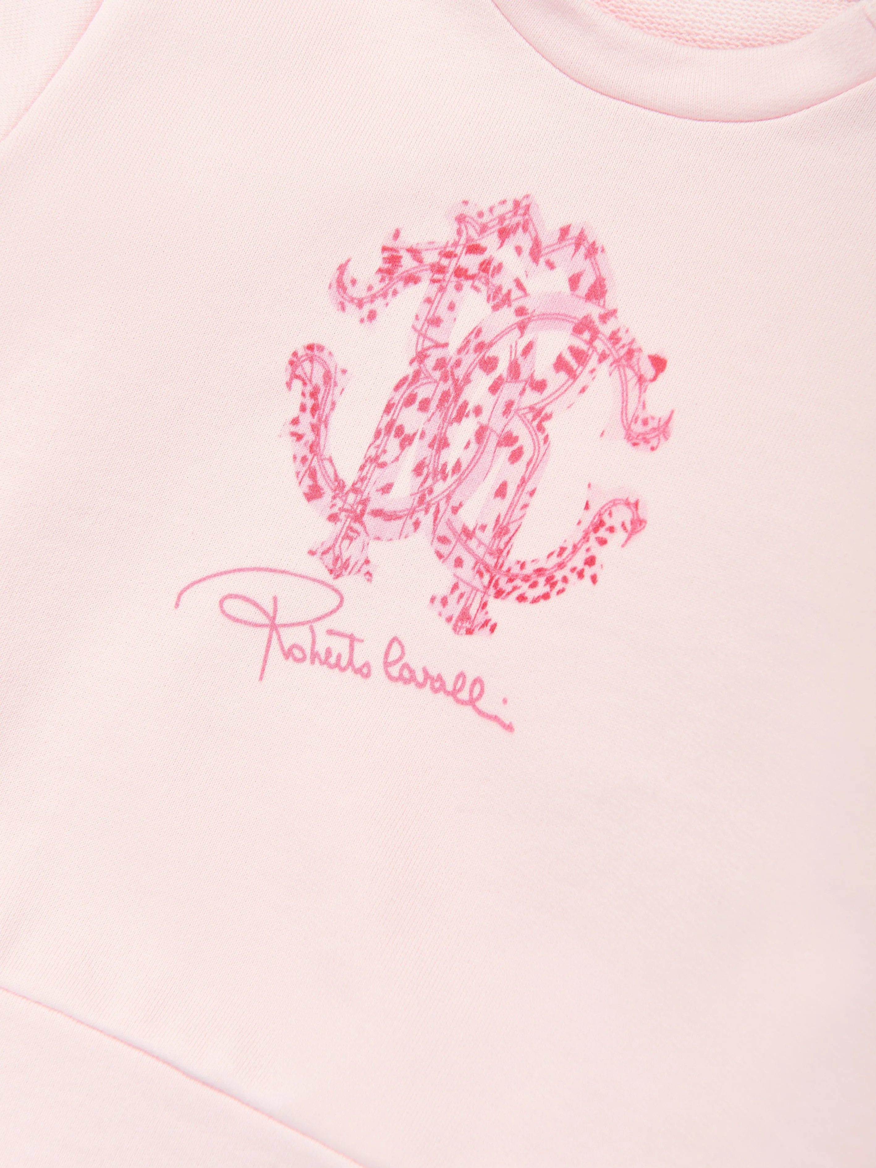 Rosa Sweatshirt mit Logo für Baby-Mädchen