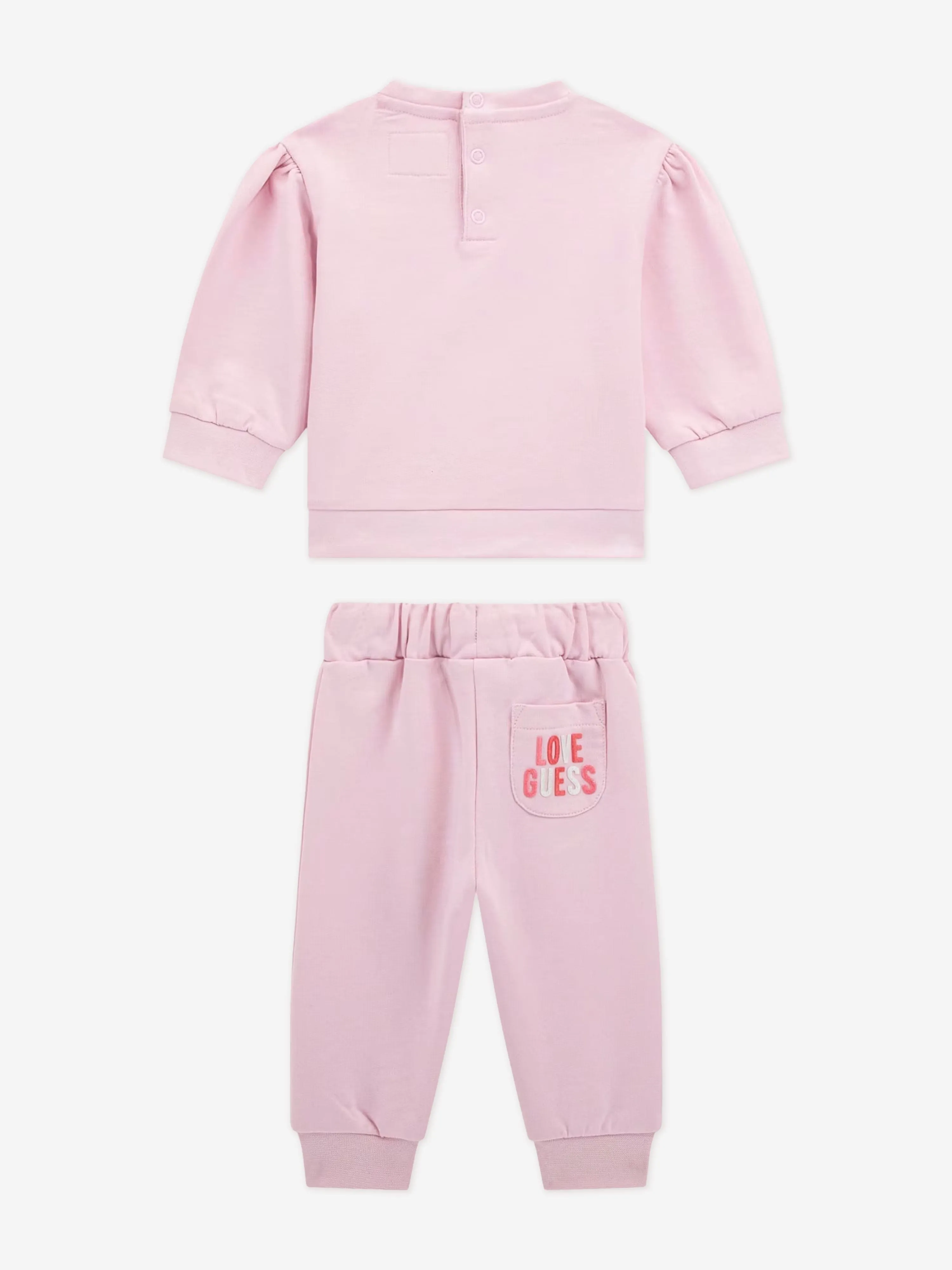 Baby Girls Liebe Tracksuit in Rosa