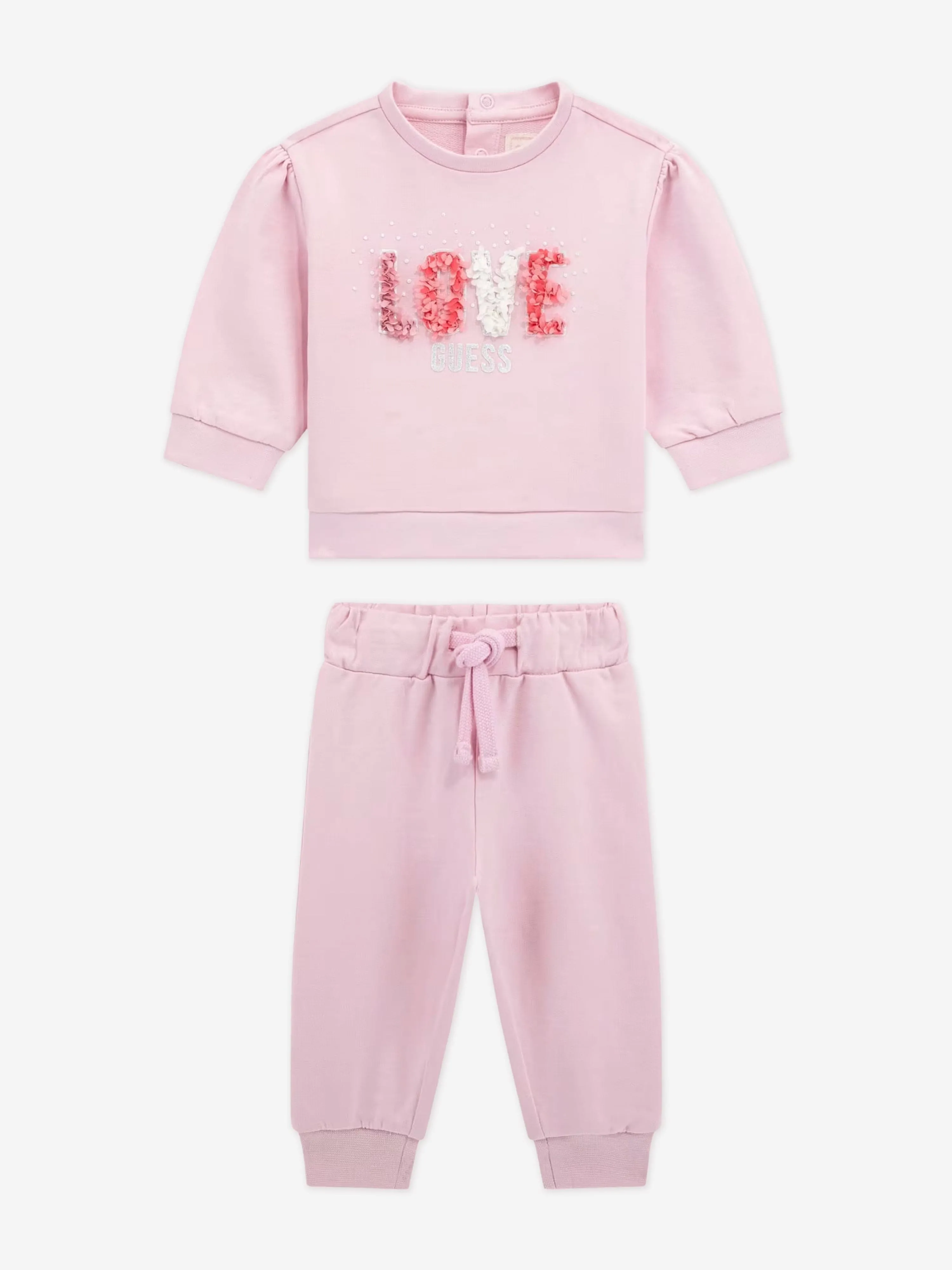 Baby Girls Liebe Tracksuit in Rosa