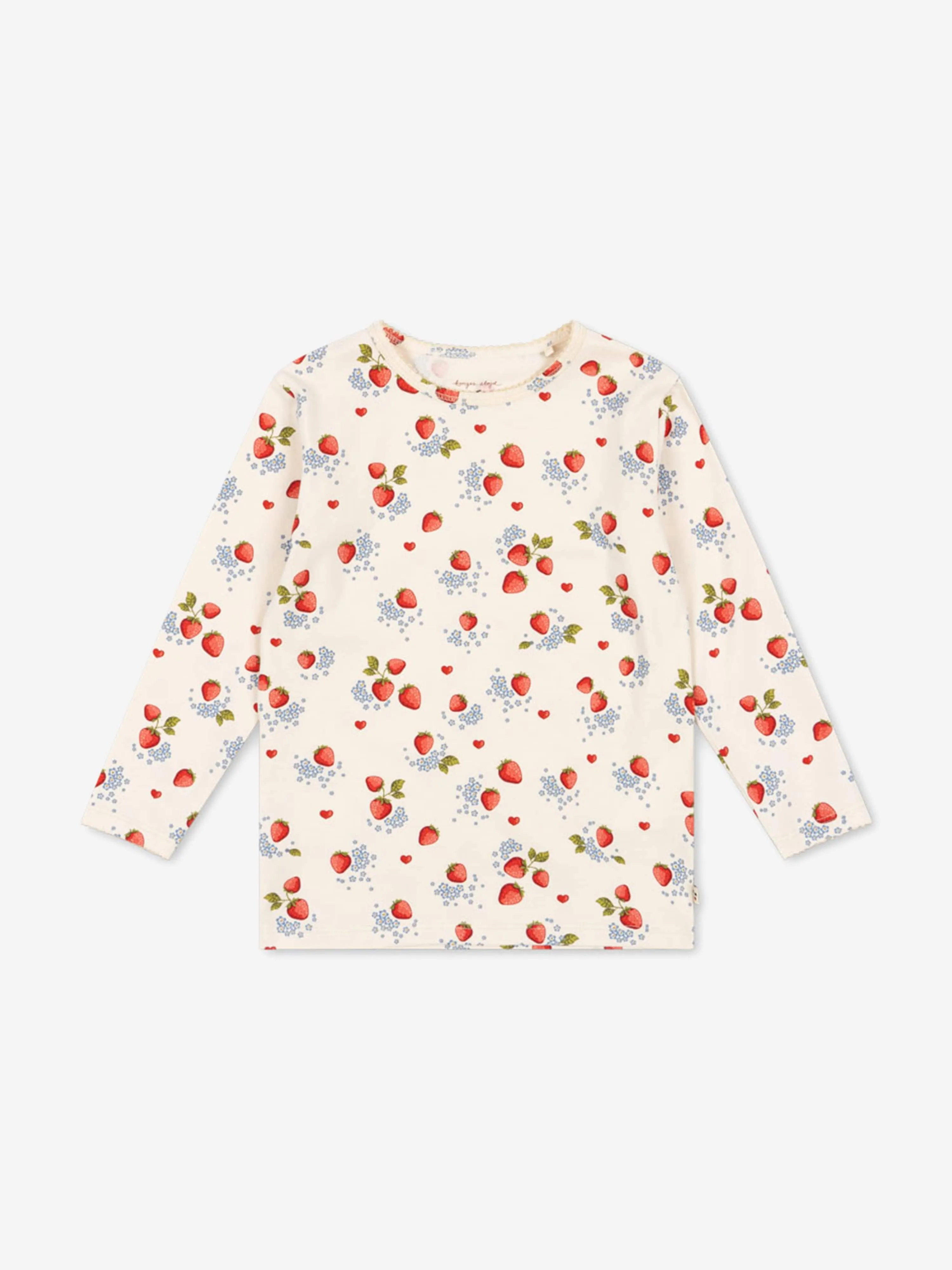 Baby Girls Marmalade Basic Langarm-T-Shirt in Elfenbein