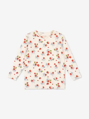 Baby Girls Marmalade Basic Langarm-T-Shirt in Elfenbein