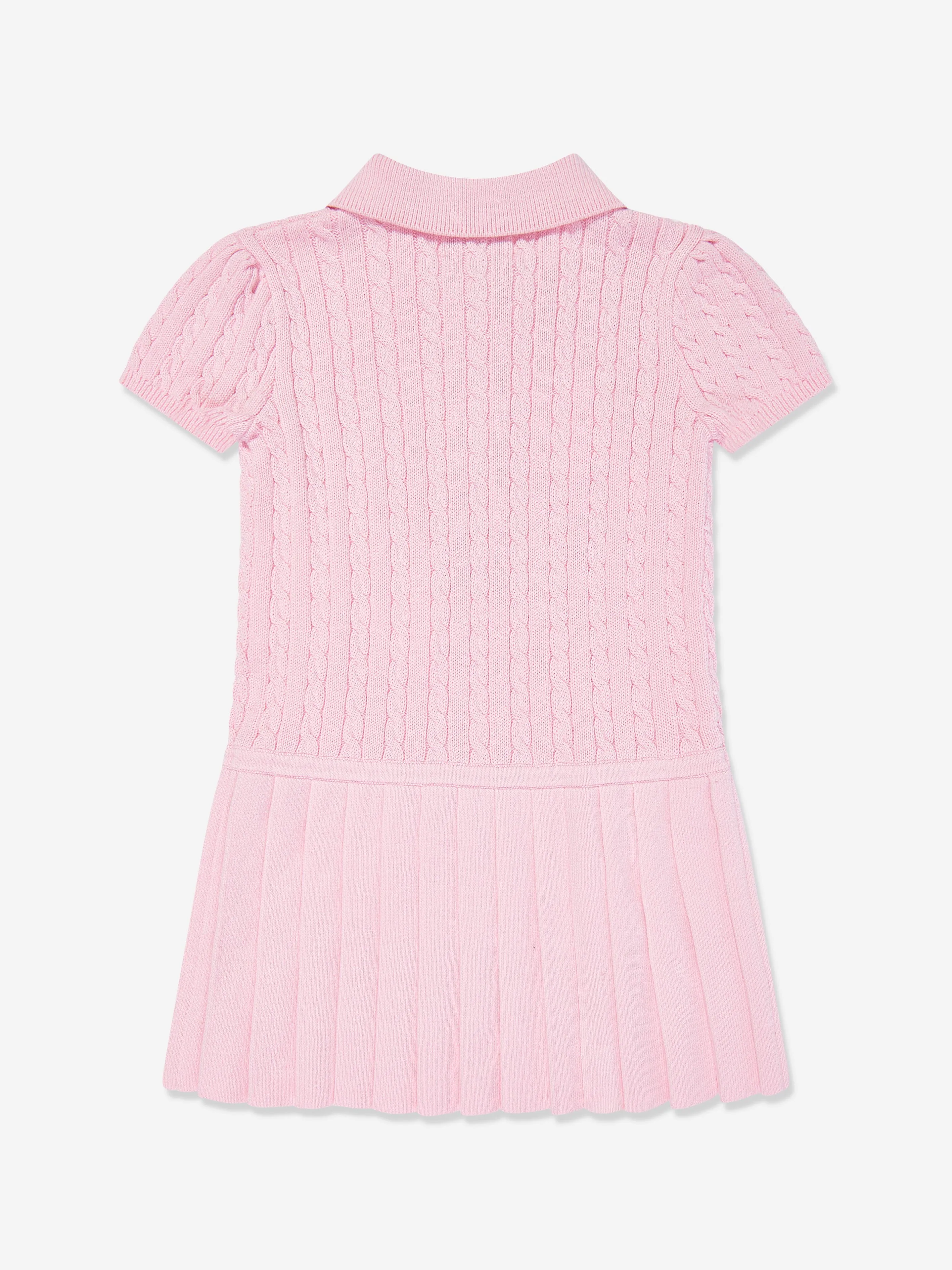 Rosa Mini-Strickkleid für Baby-Mädchen